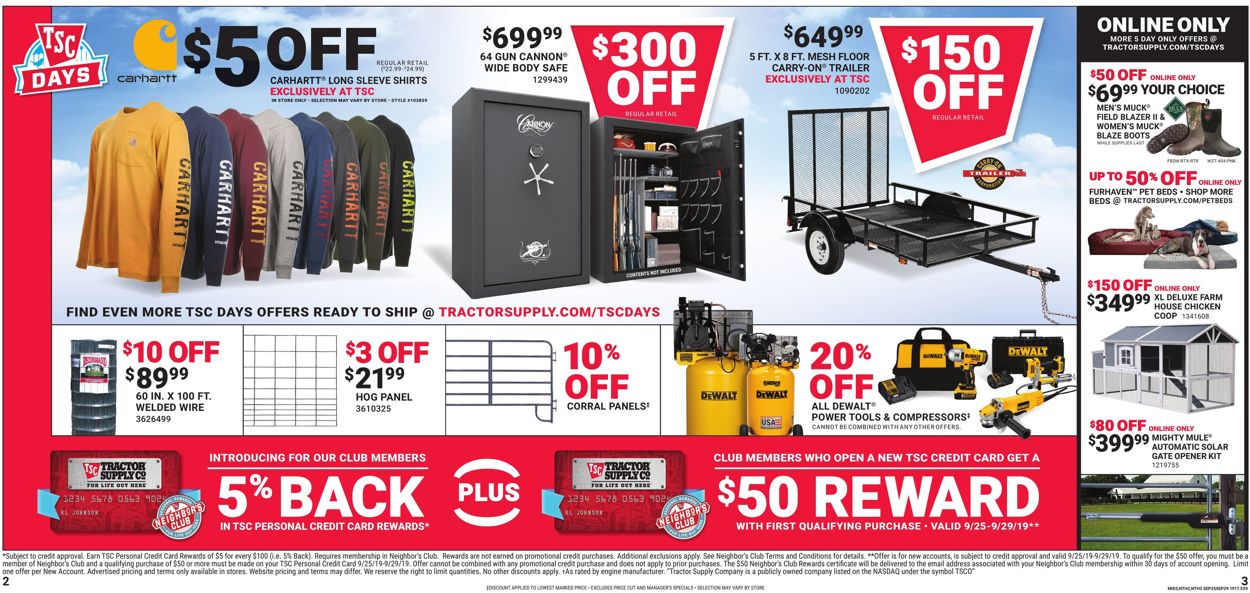 Catalogue Tractor Supply from 09/25/2019
