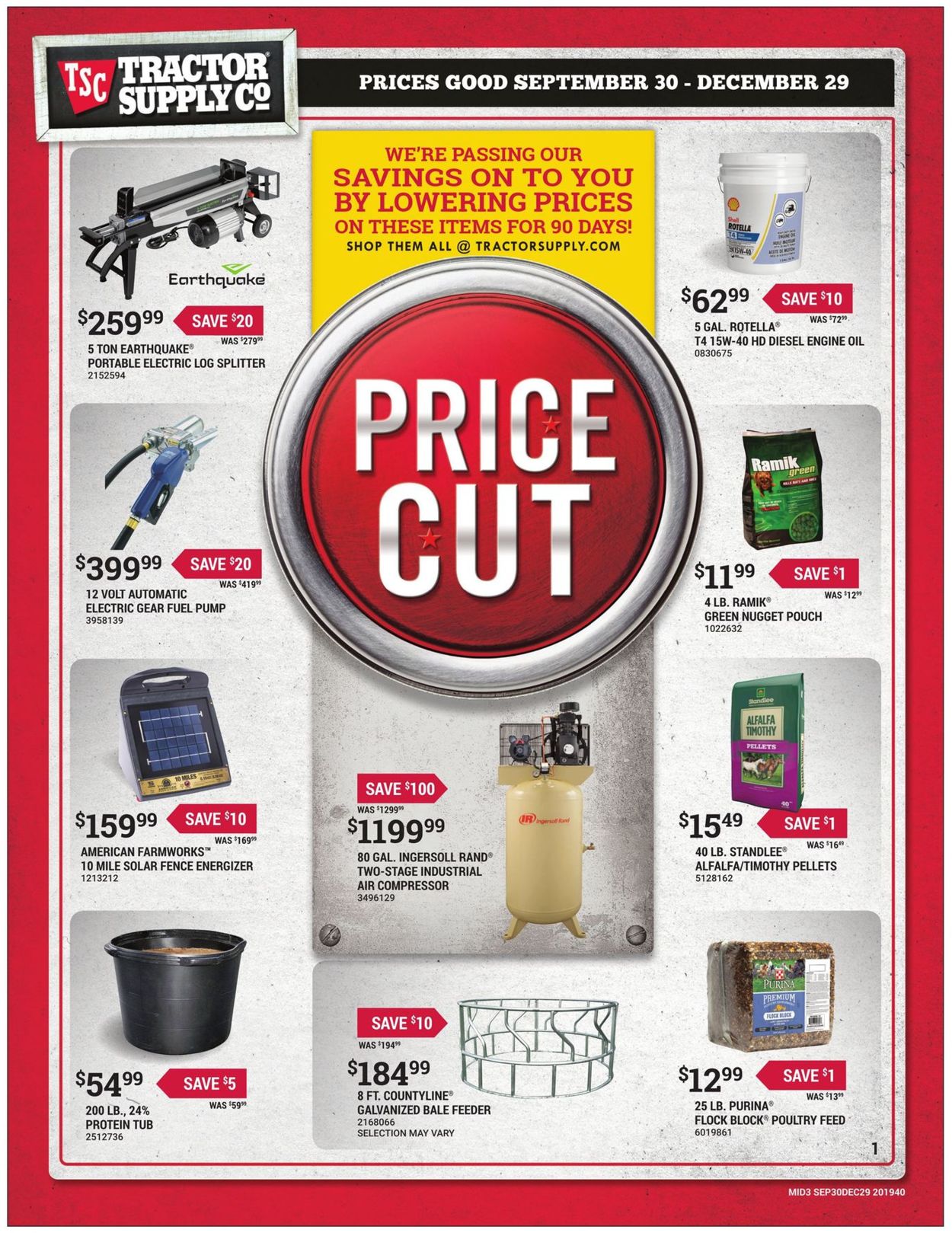 Catalogue Tractor Supply from 09/30/2019
