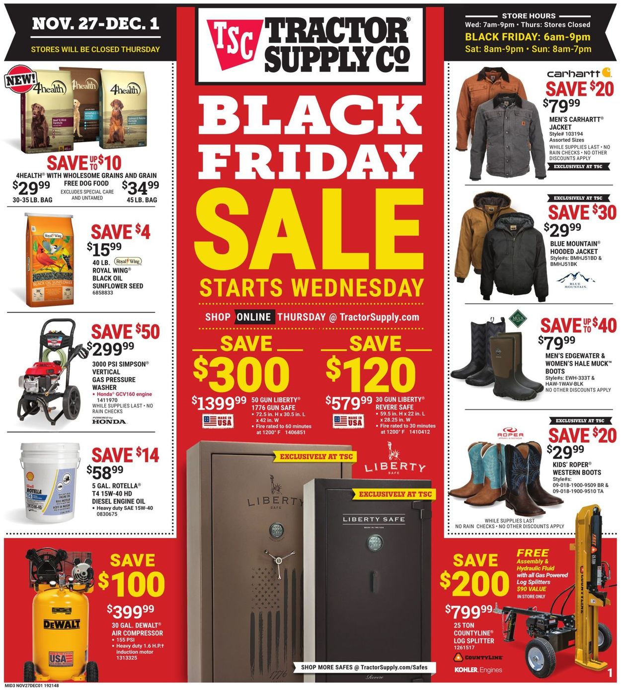 Catalogue Tractor Supply - Black Friday Ad 2019 from 11/27/2019