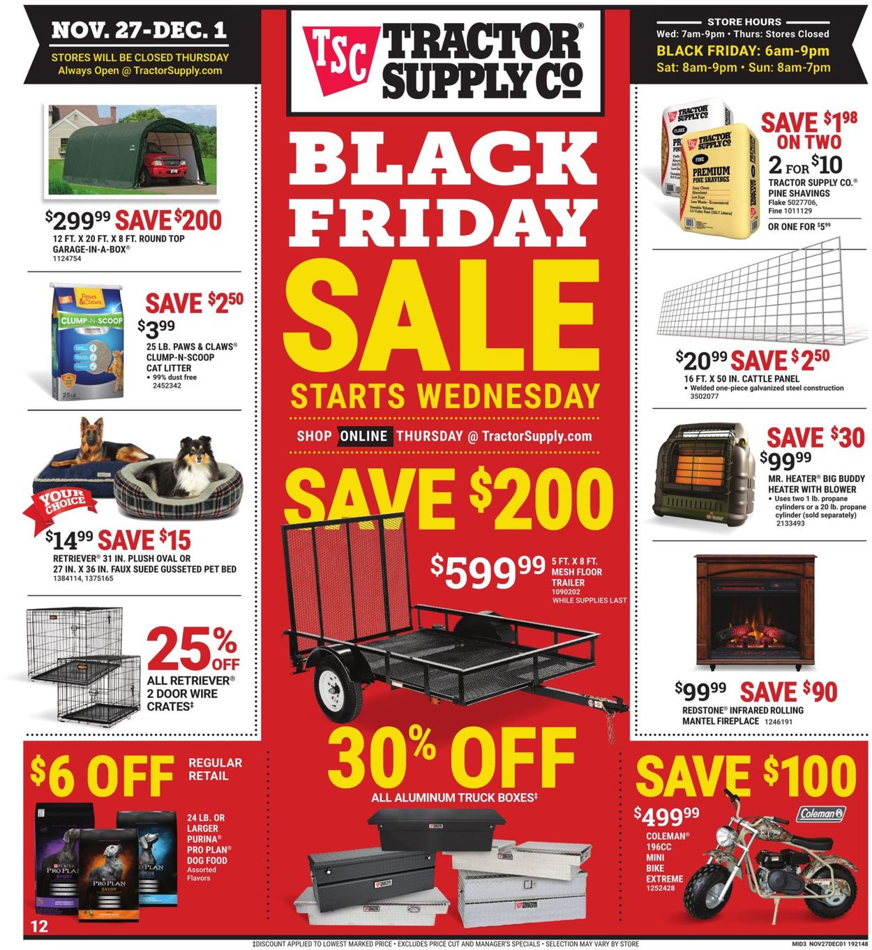 Tractor Supply - Black Friday Ad 2019. 