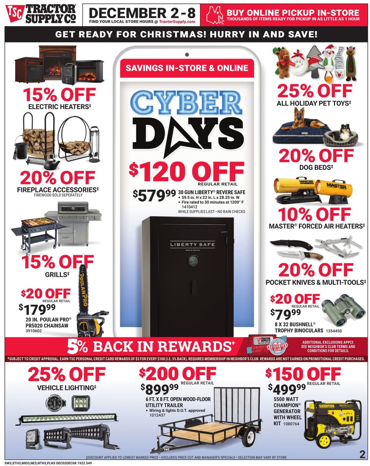 Catalogue Tractor Supply - Cyber Week Ad 2019 from 12/02/2019