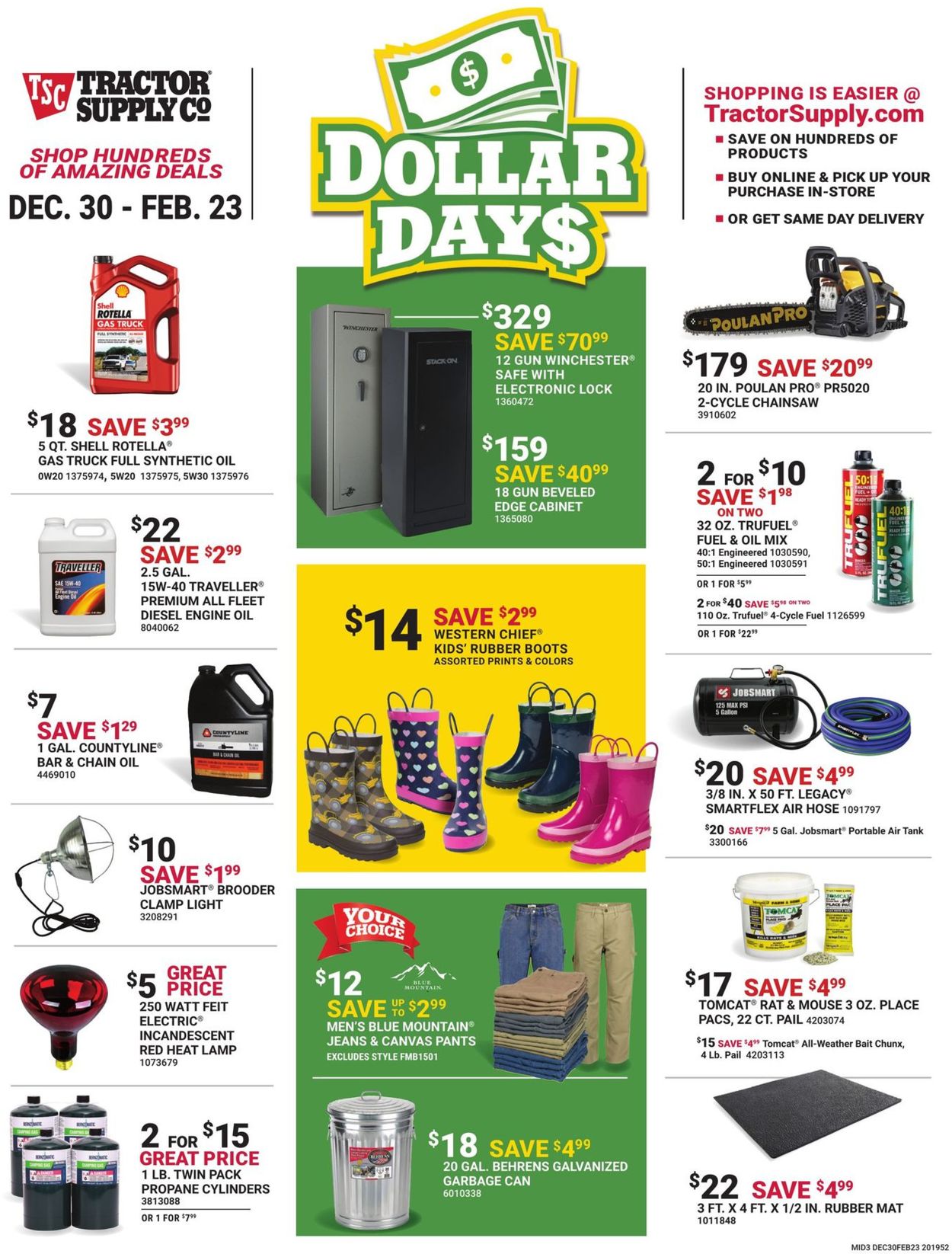 Catalogue Tractor Supply from 12/30/2019