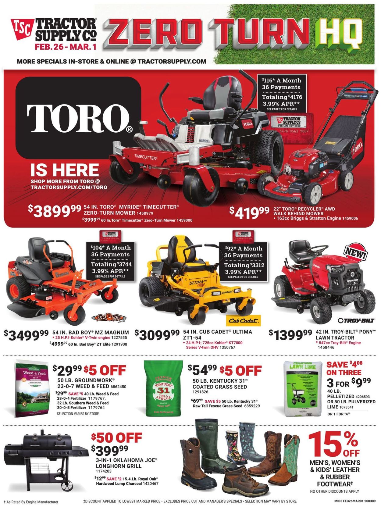 Catalogue Tractor Supply from 02/26/2020