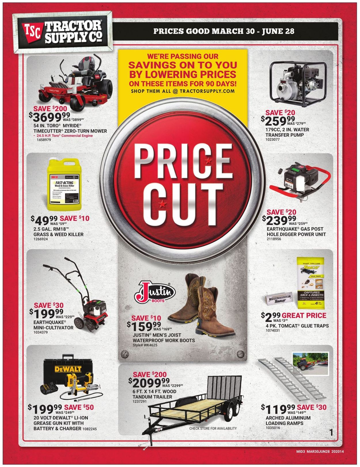 Catalogue Tractor Supply from 03/30/2020