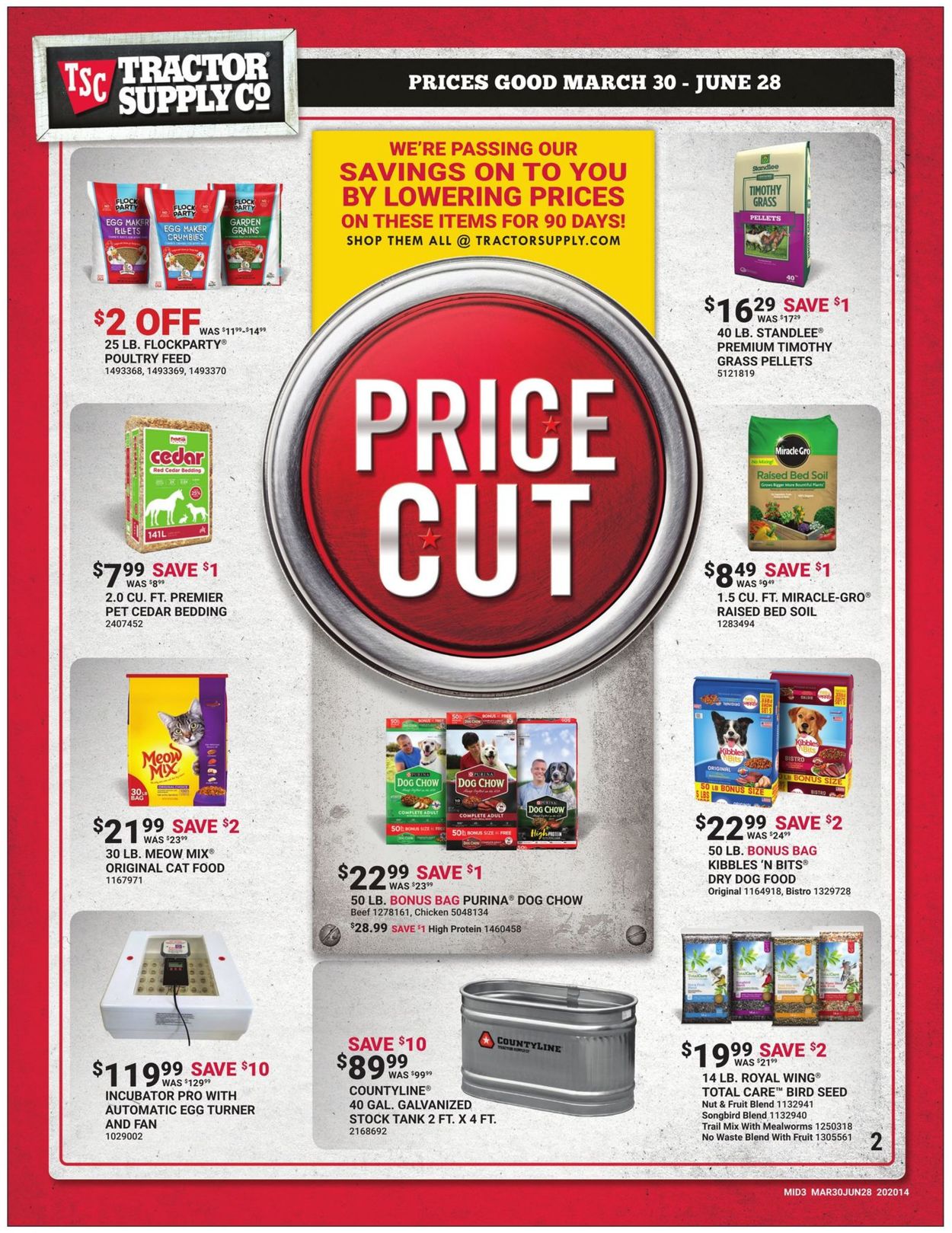 Catalogue Tractor Supply from 03/30/2020