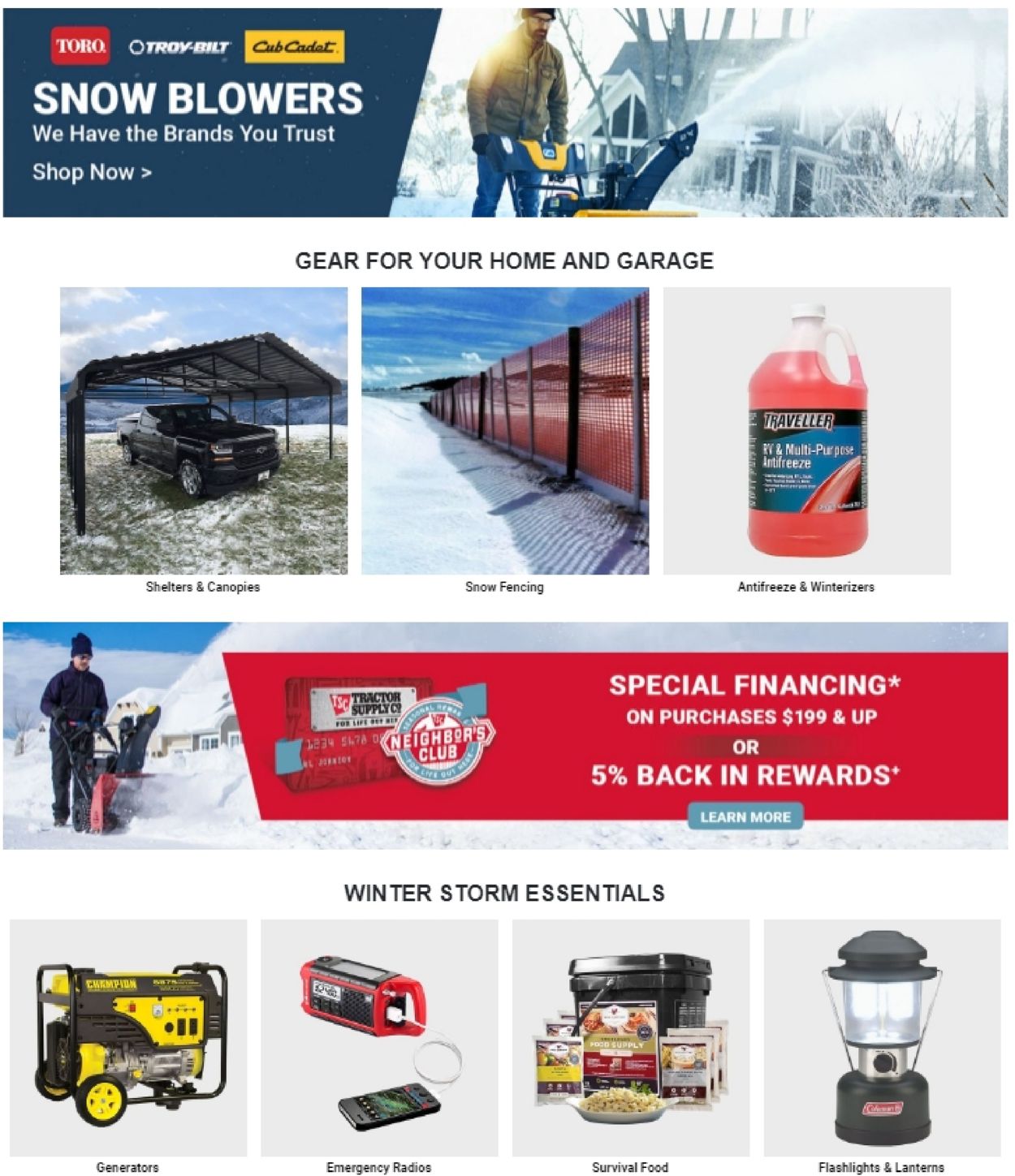 Catalogue Tractor Supply from 01/26/2021