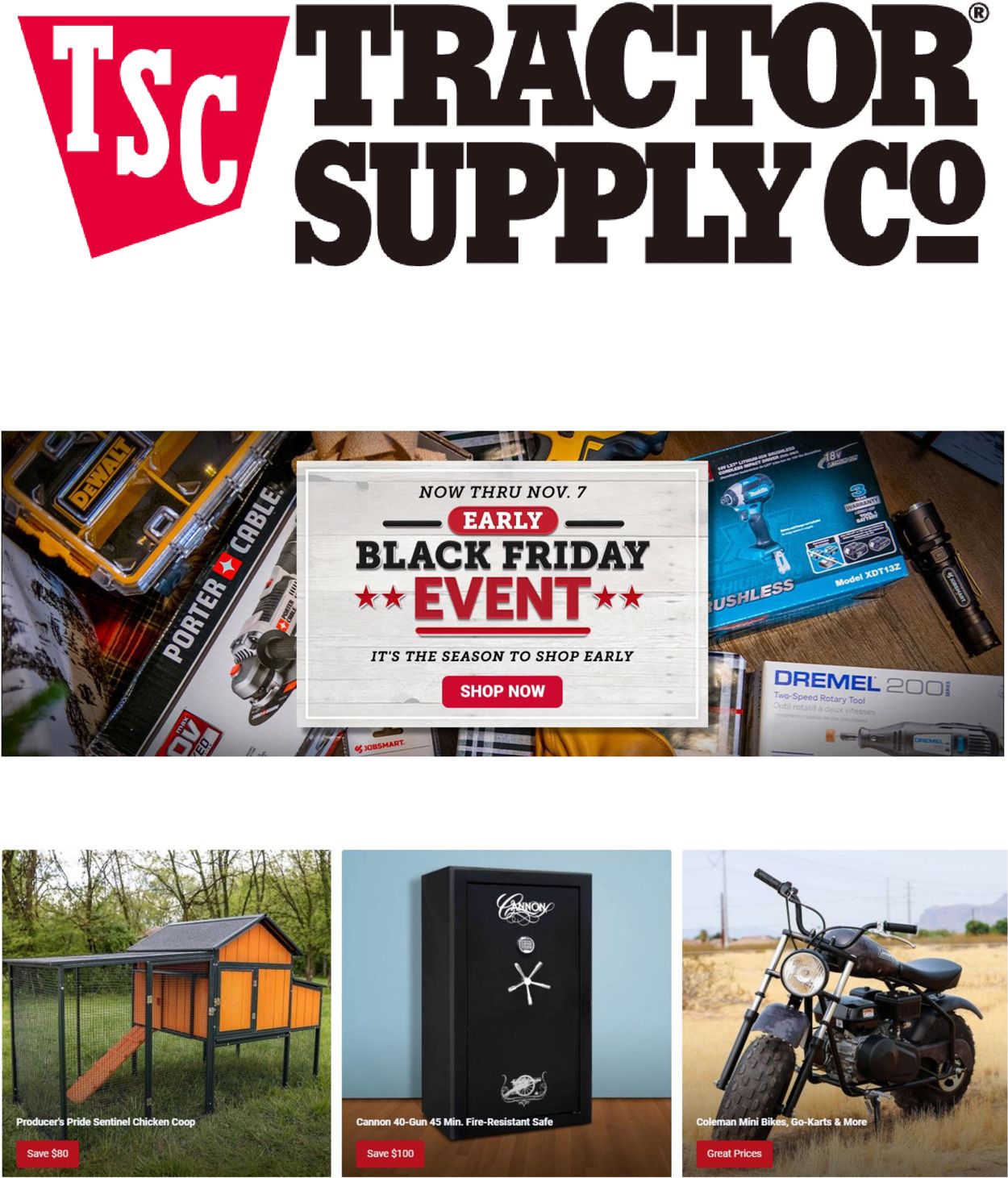 Catalogue Tractor Supply BLACK FRIDAY 2021 from 11/05/2021