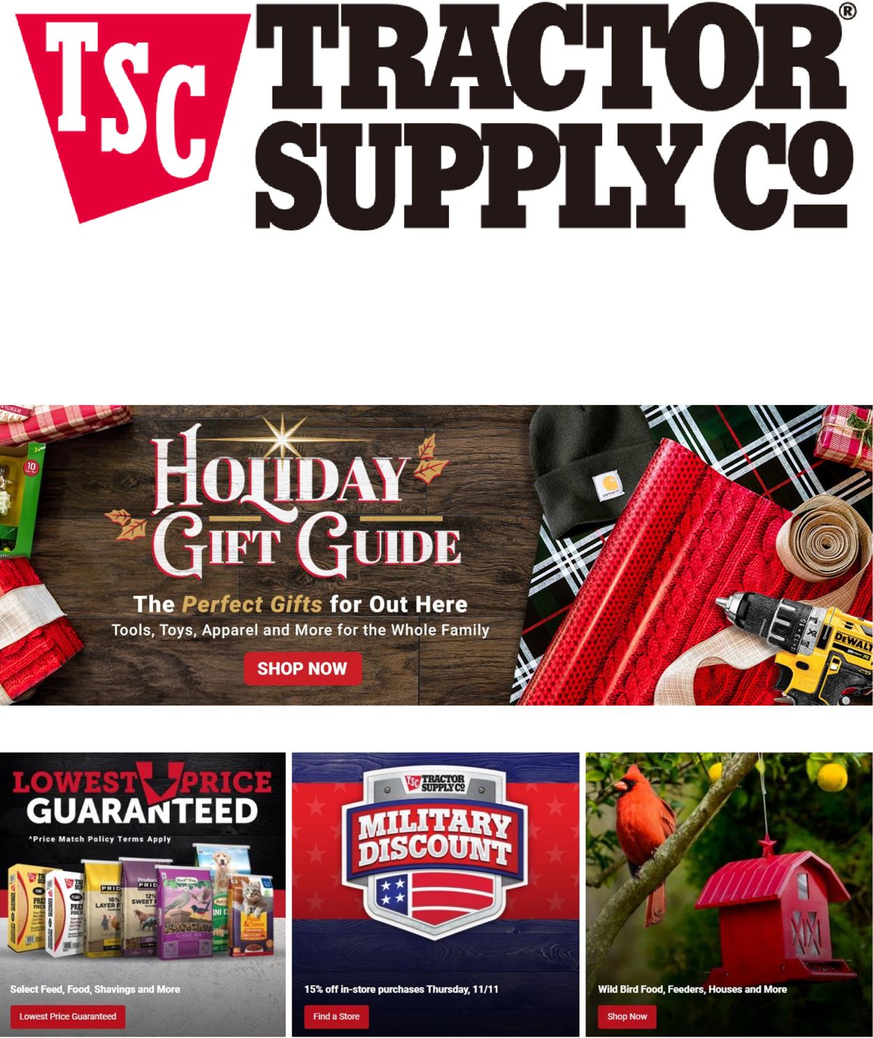 Catalogue Tractor Supply HOLIDAY 2021 from 11/09/2021