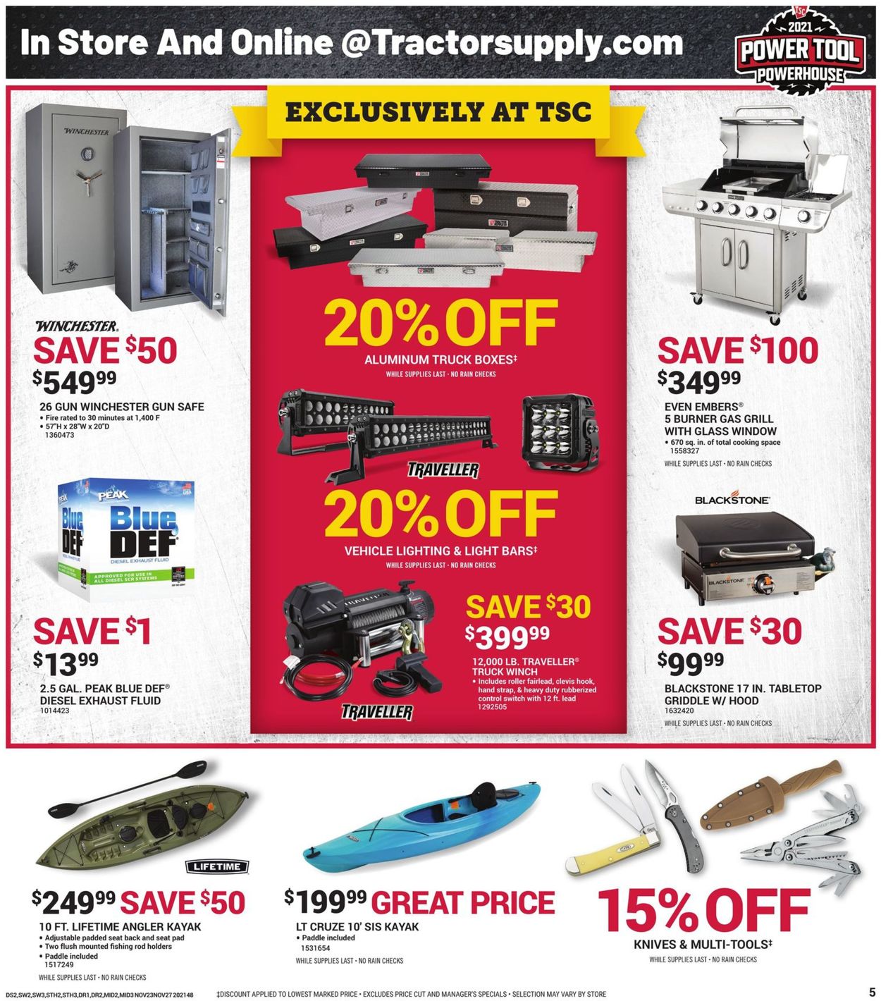 Catalogue Tractor Supply BLACK FRIDAY AD 2021 from 11/23/2021