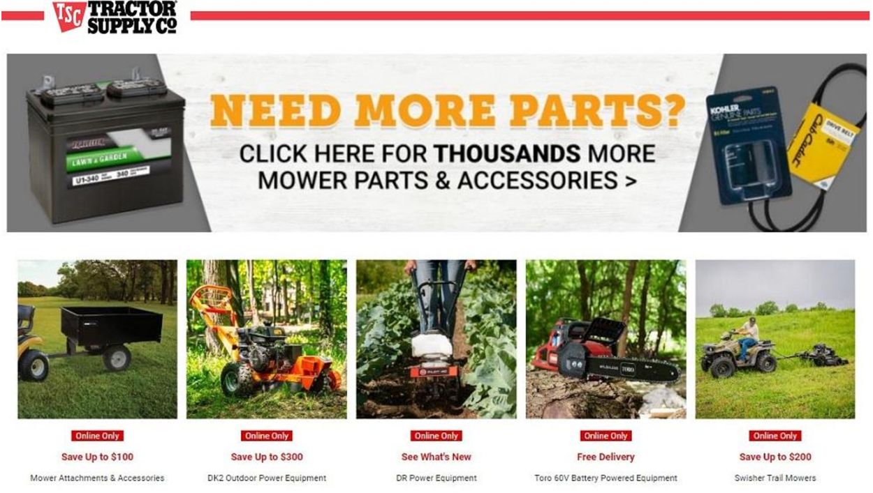 Catalogue Tractor Supply from 02/22/2022