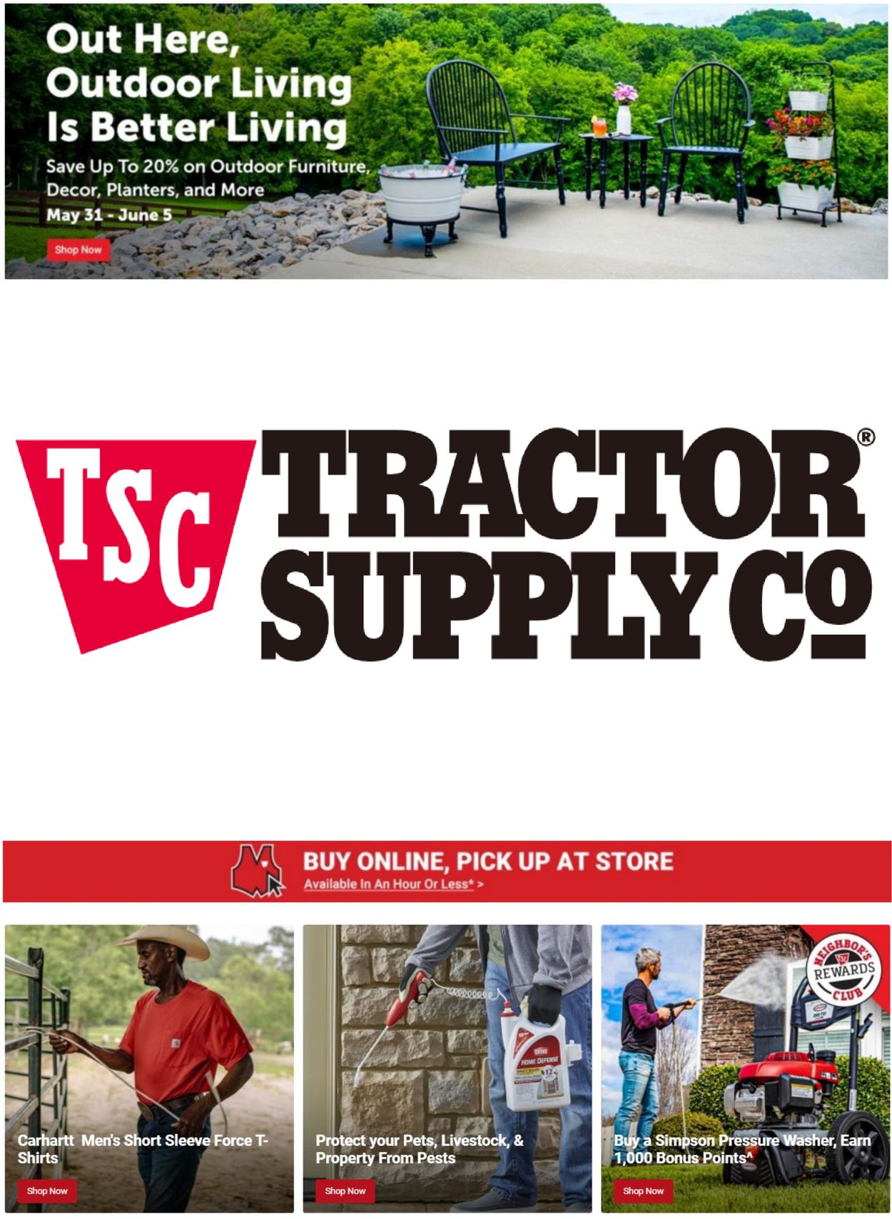 Catalogue Tractor Supply from 05/31/2022