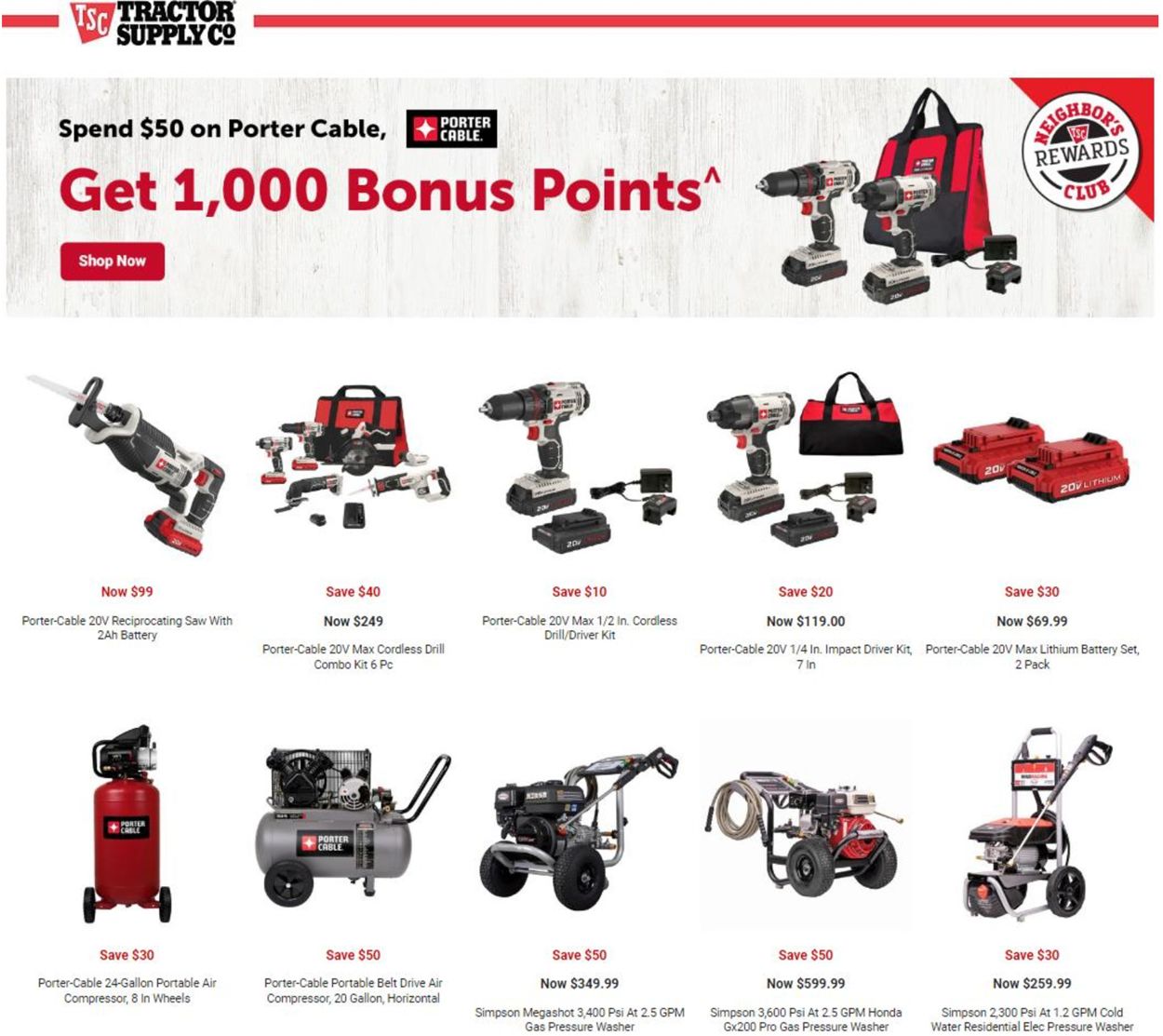 Catalogue Tractor Supply from 06/13/2022