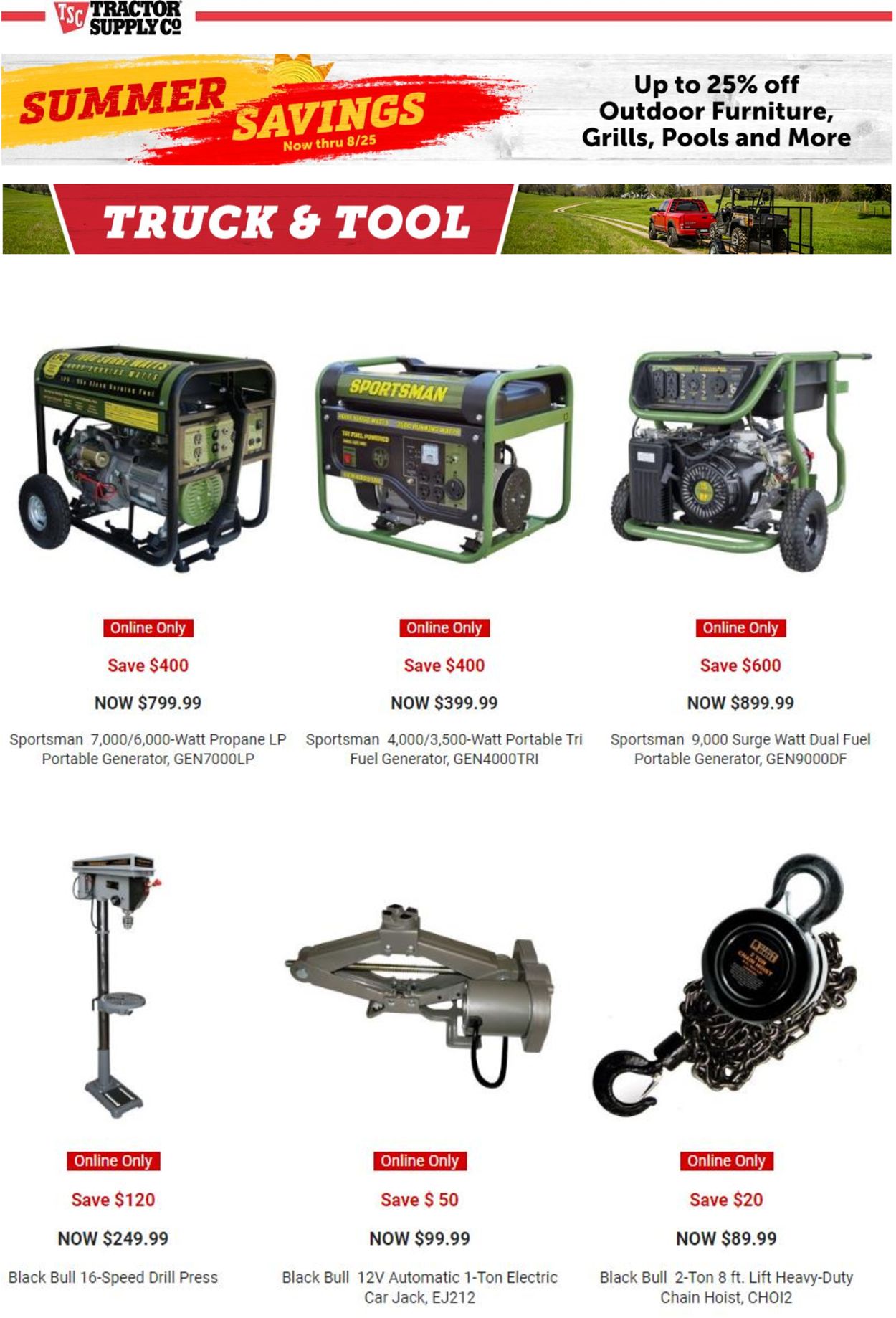 Catalogue Tractor Supply from 08/16/2022