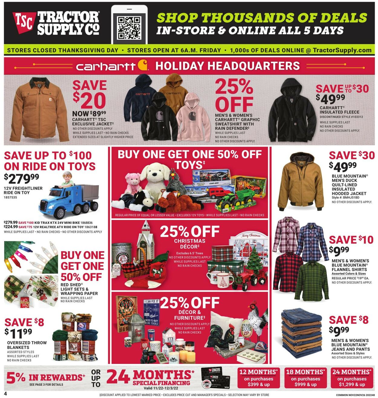 Catalogue Tractor Supply from 11/22/2022
