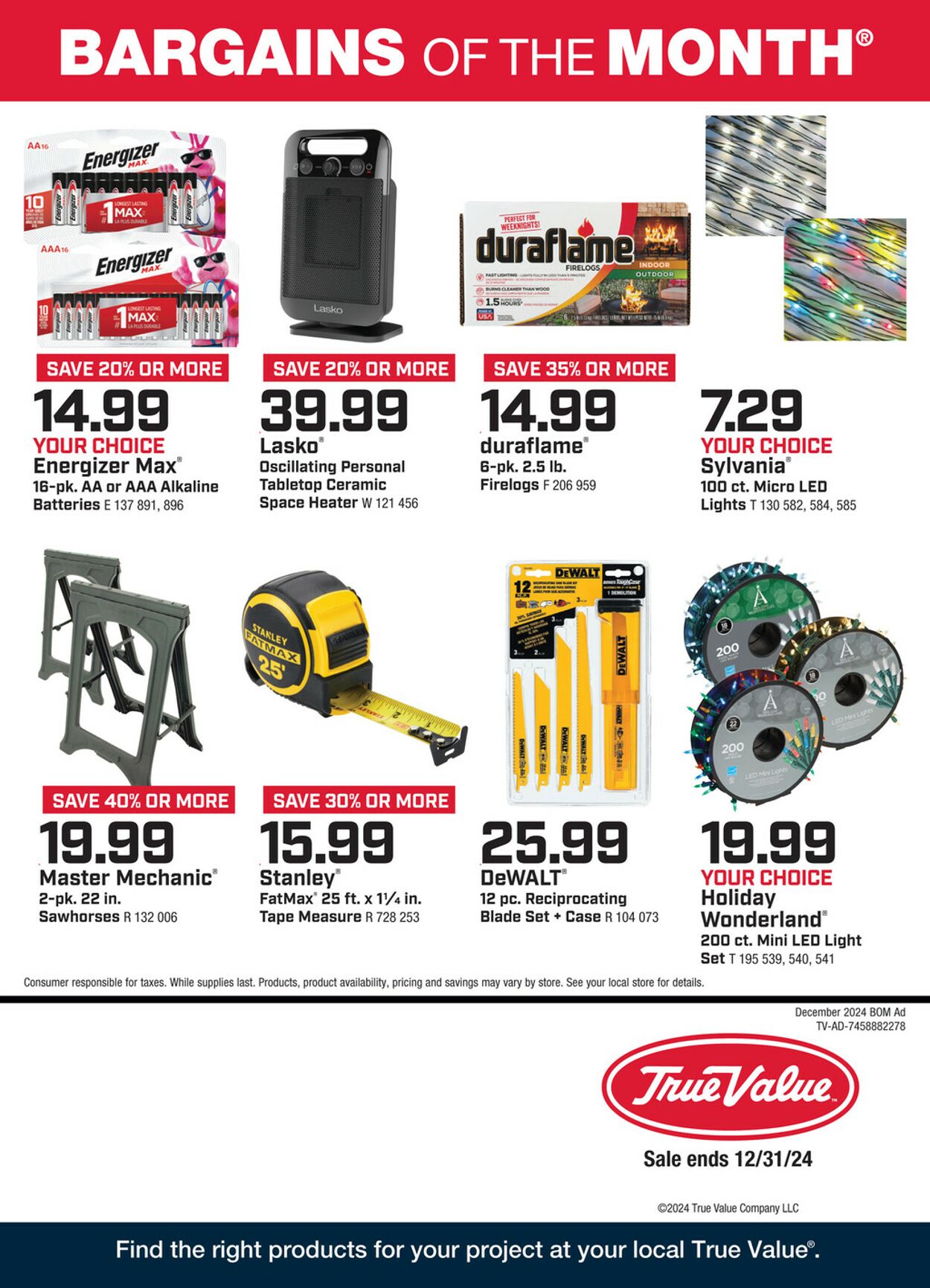 Catalogue True Value Hardware from 12/01/2024