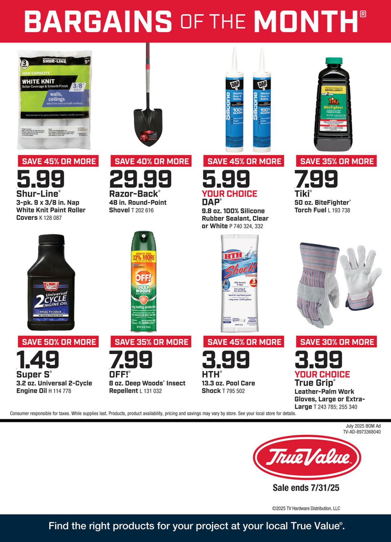 Catalogue True Value Hardware from 07/01/2025