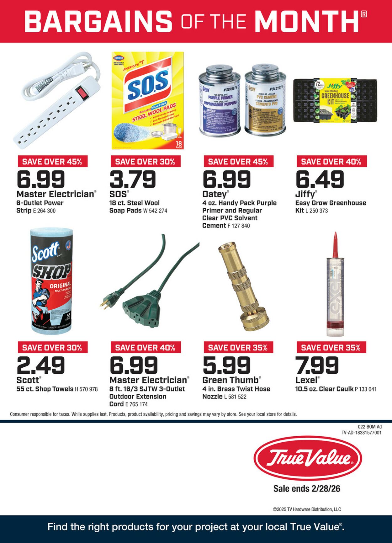 Catalogue True Value Hardware from 02/01/2026