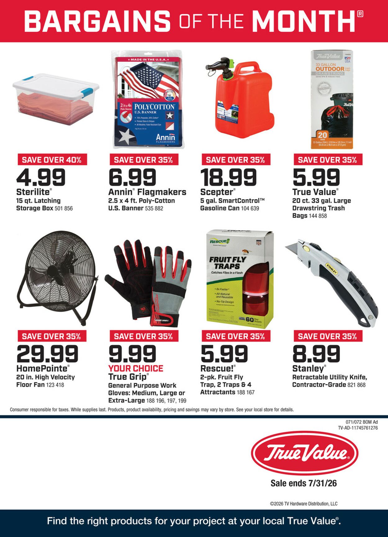 Catalogue True Value Hardware from 07/01/2026