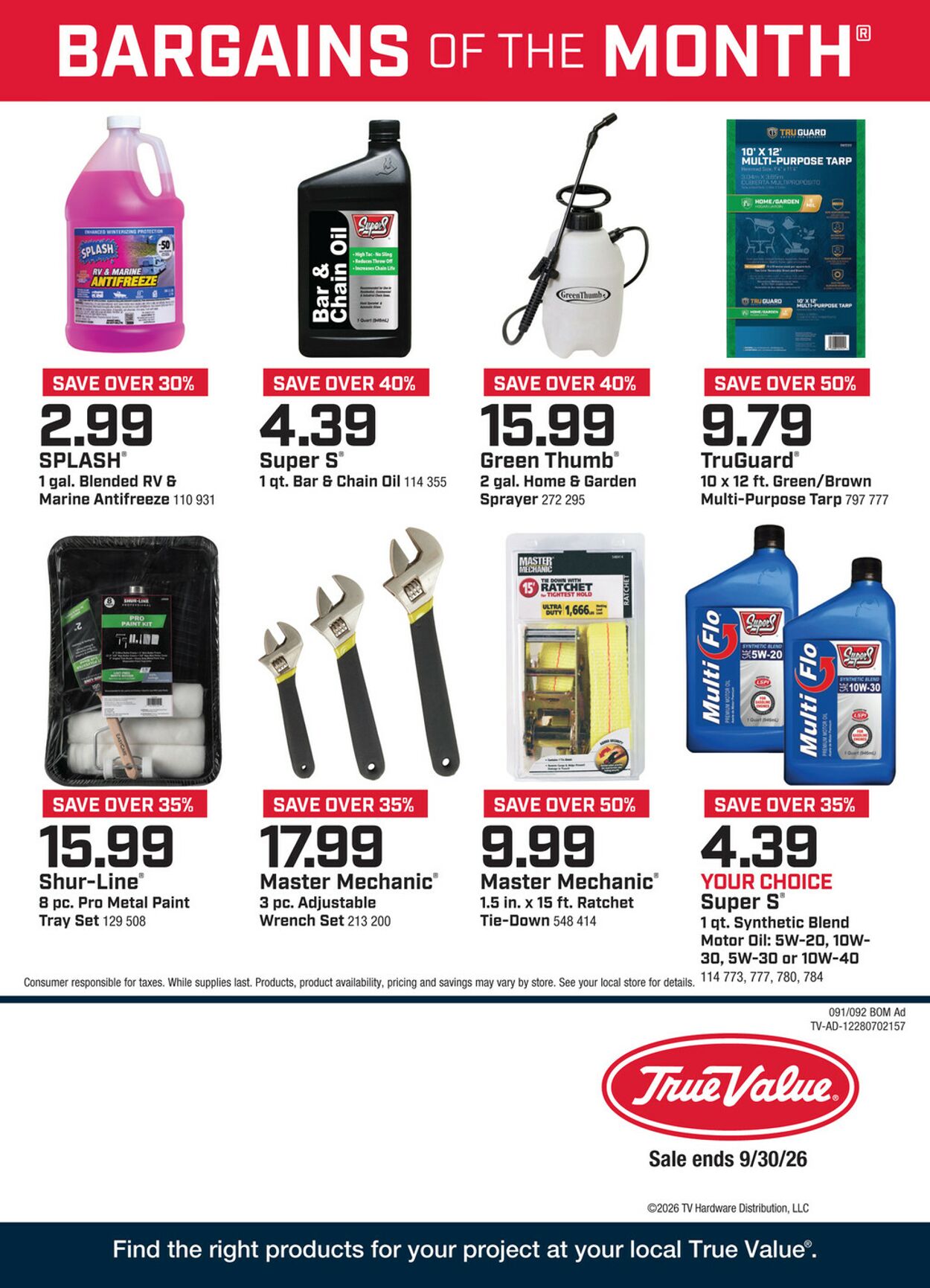 Catalogue True Value Hardware from 09/01/2026