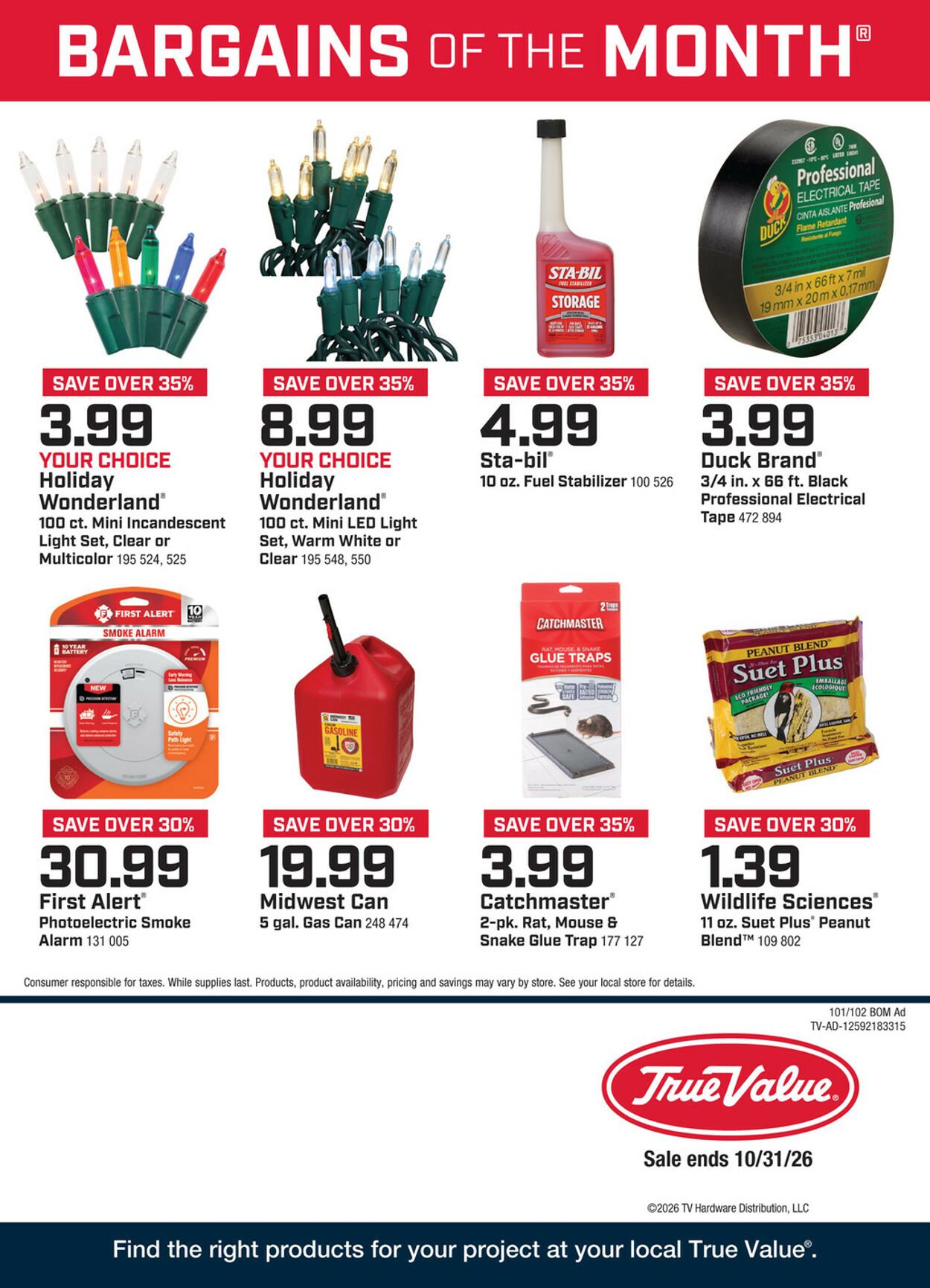 Catalogue True Value Hardware from 10/01/2026