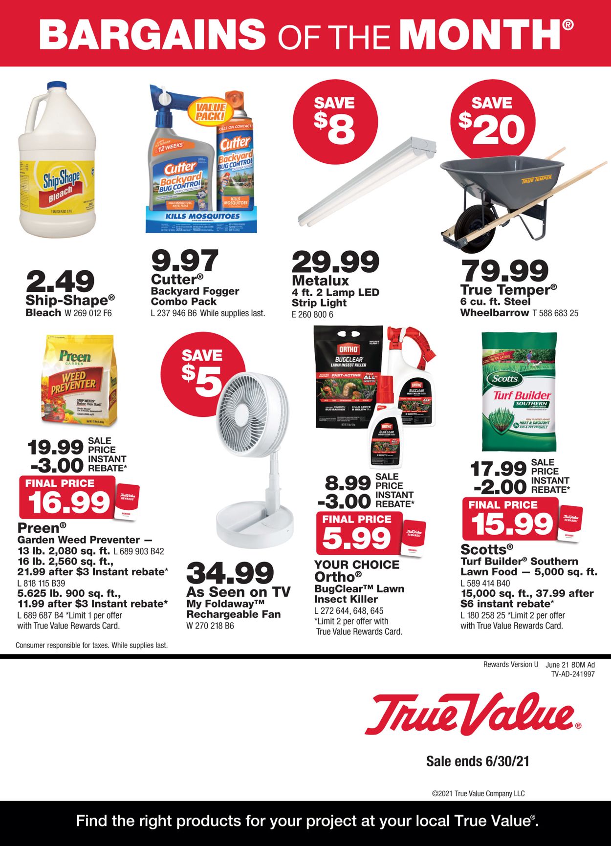 True Value Hardware Current weekly ad 06/01 06/30/2021