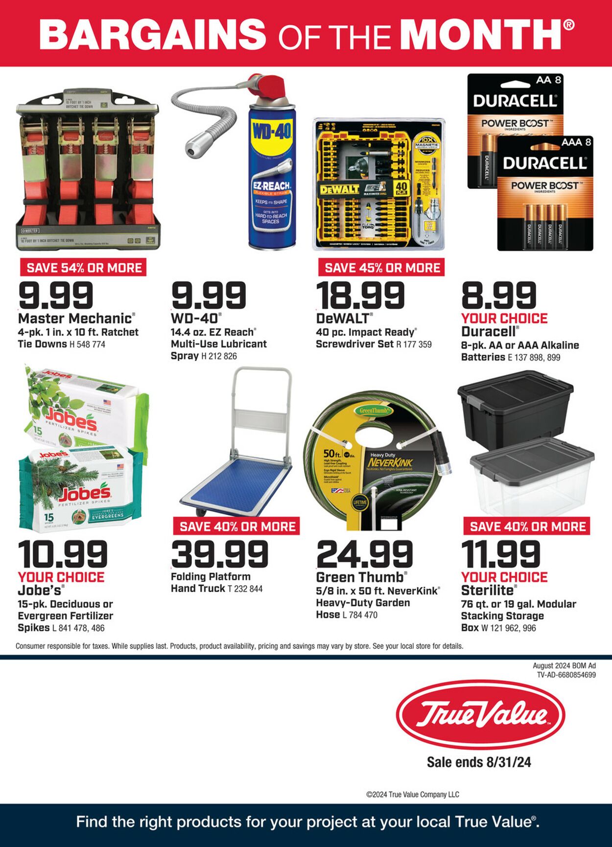 Catalogue True Value Hardware from 08/01/2024