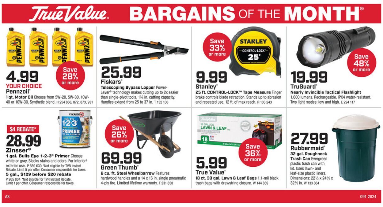 Catalogue True Value Hardware from 08/26/2024