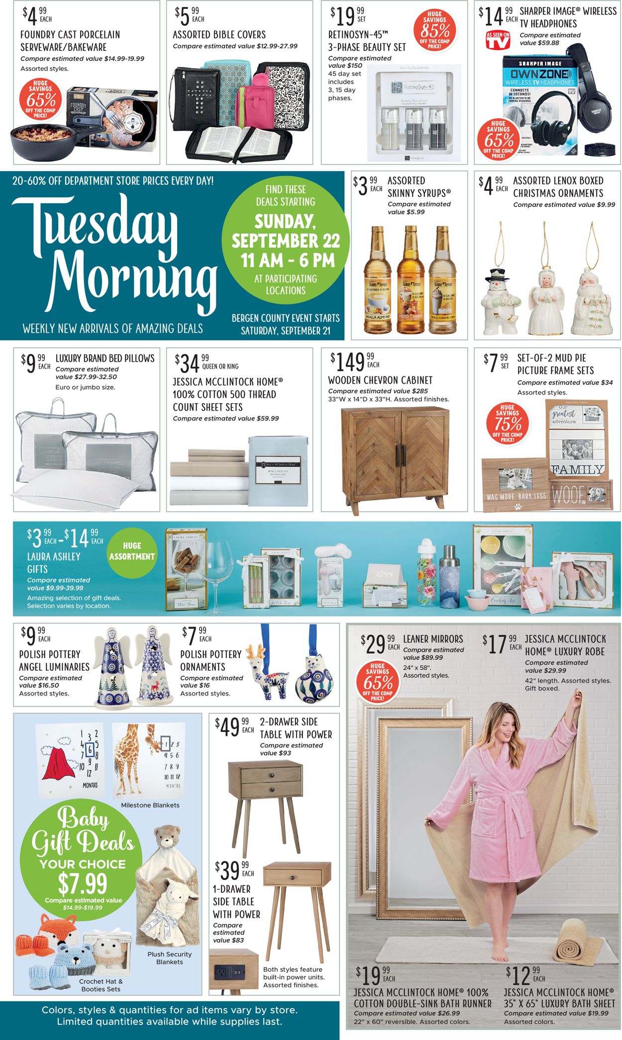 Catalogue Tuesday Morning from 09/24/2019
