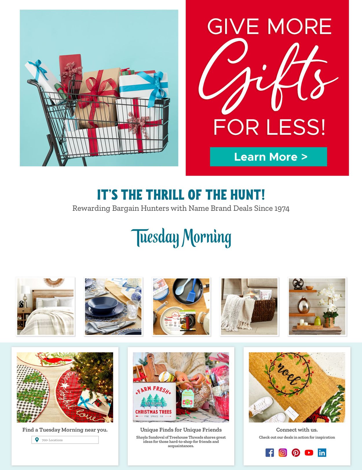 Catalogue Tuesday Morning HOLIDAY 2021 from 12/09/2021