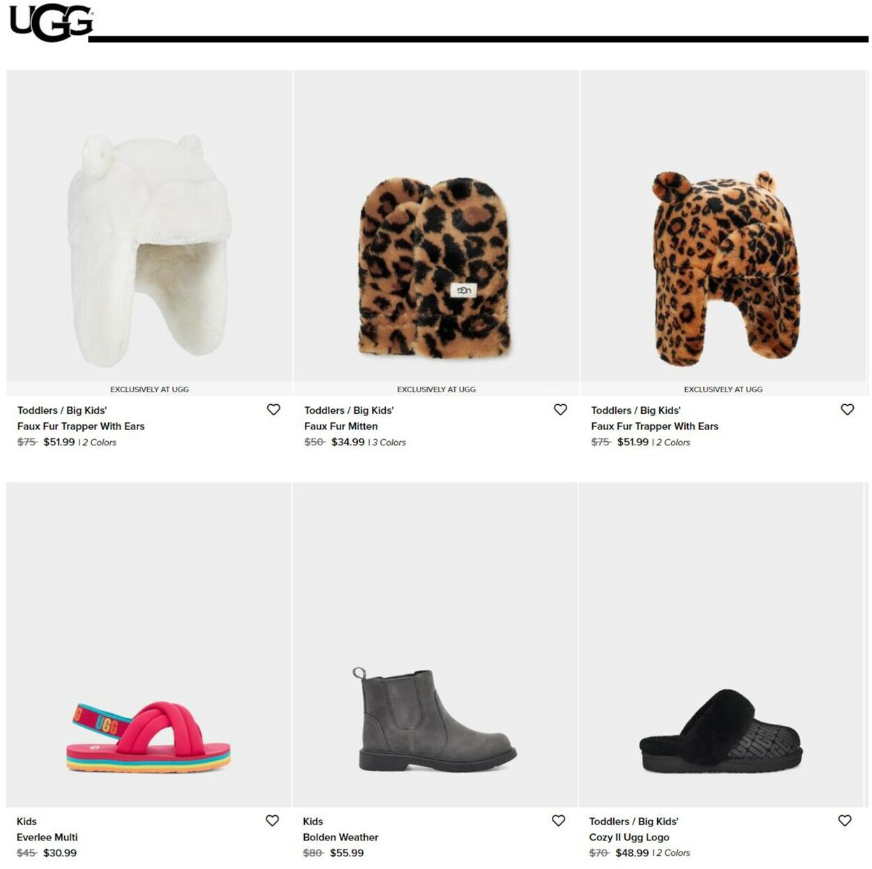 Catalogue UGG from 09/24/2022