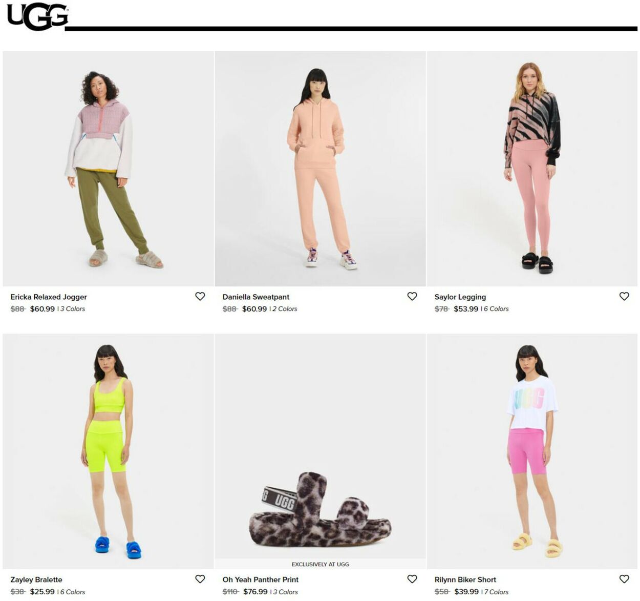 Catalogue UGG from 10/08/2022