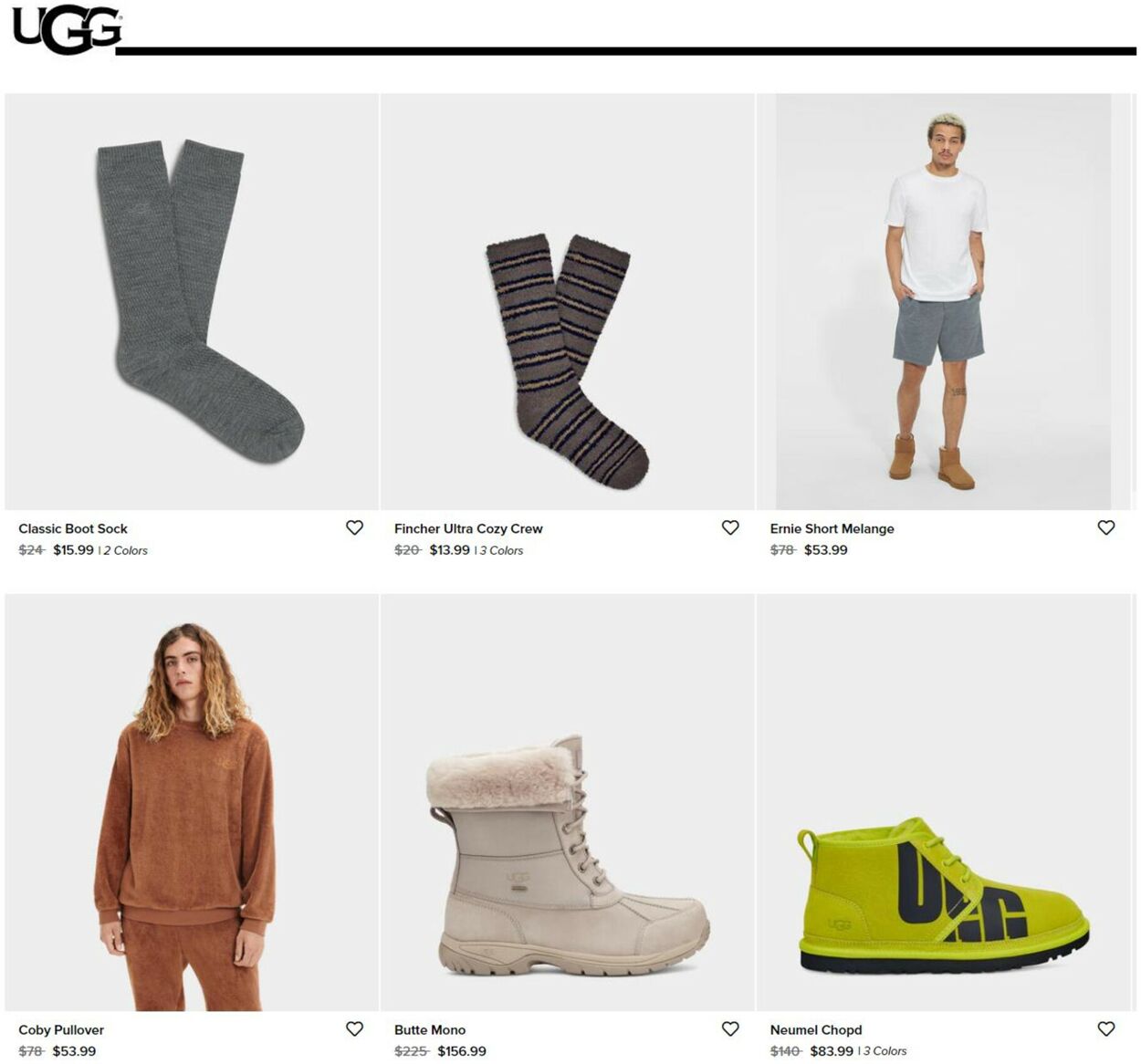 Catalogue UGG from 10/27/2022