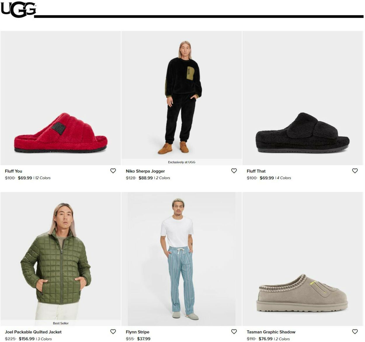 Catalogue UGG from 10/27/2022