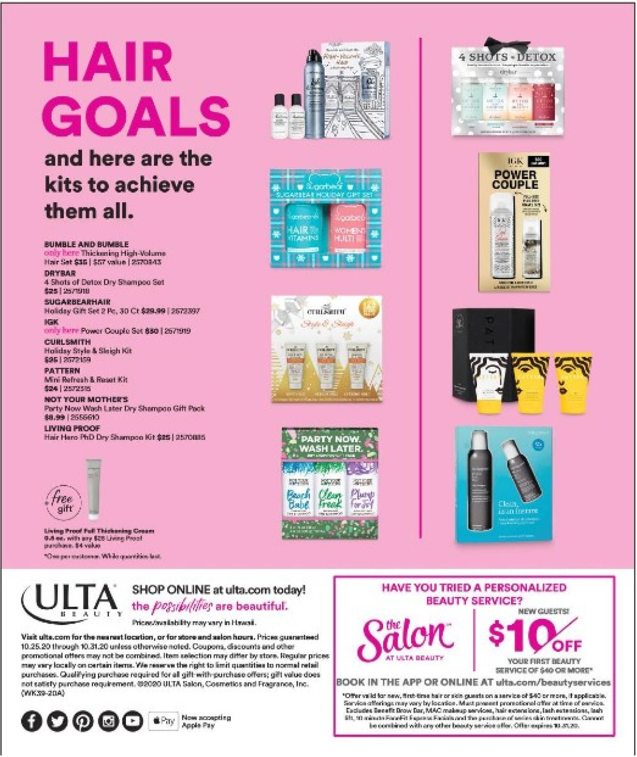 Catalogue Ulta Beauty from 10/25/2020