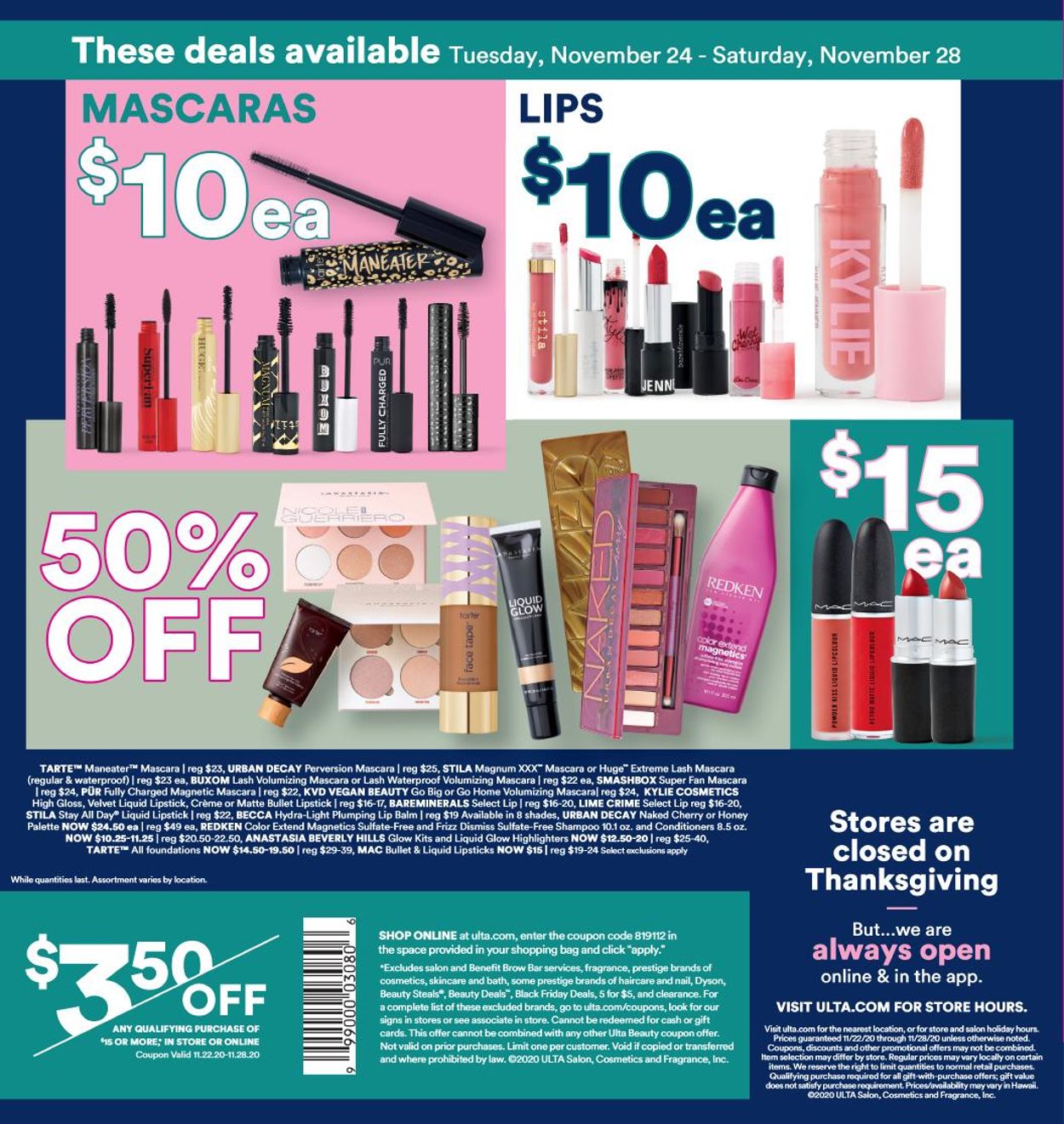 Catalogue Ulta Beauty - Black Friday 2020 from 11/22/2020