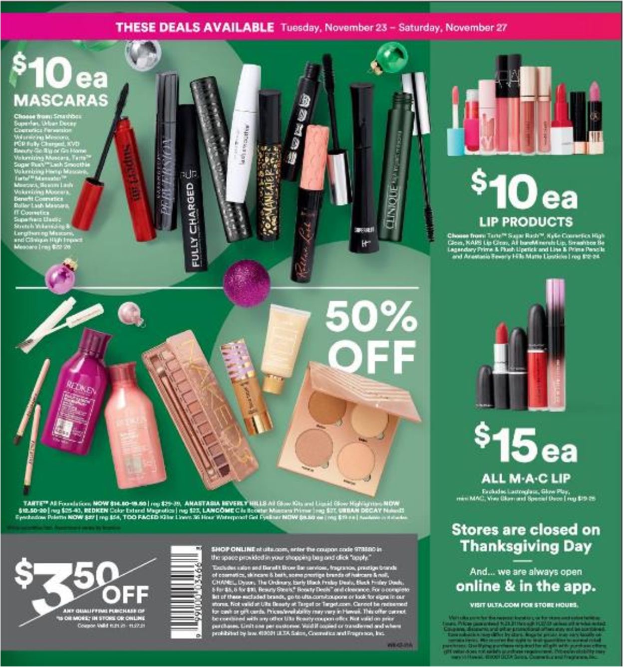 Catalogue Ulta Beauty BLACK FRIDAY AD 2021 from 11/14/2021