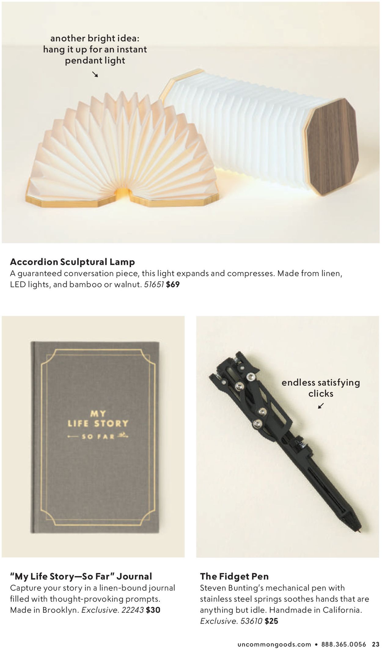 Catalogue Uncommon Goods from 06/10/2021