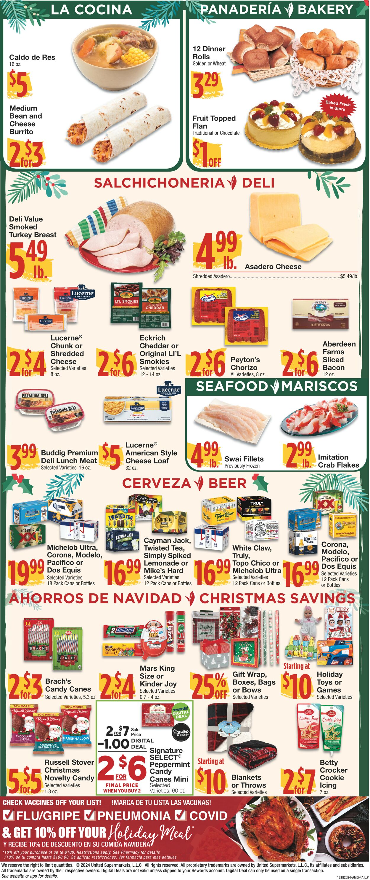 Catalogue United Supermarkets from 12/18/2024