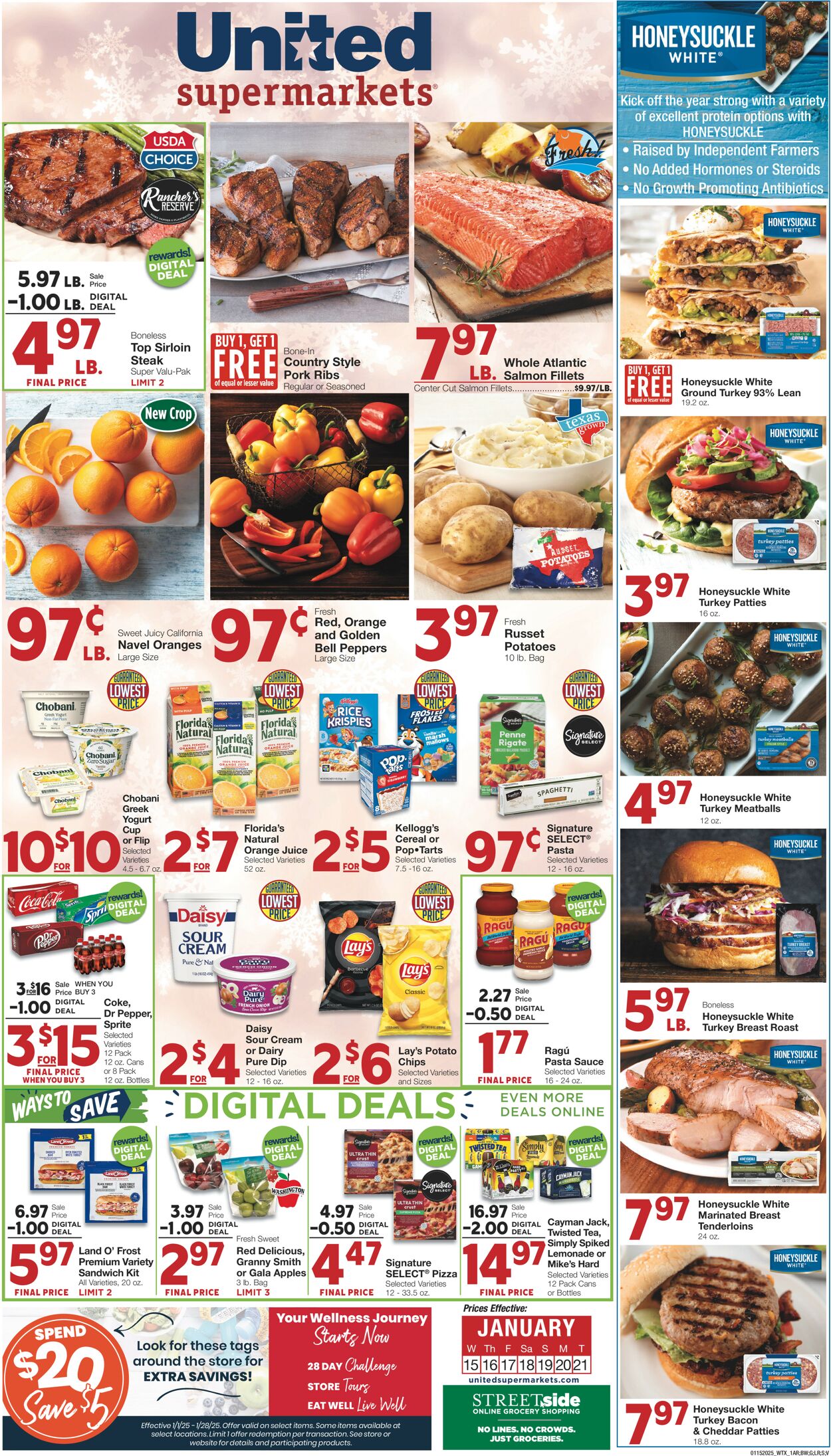 Catalogue United Supermarkets from 01/15/2025