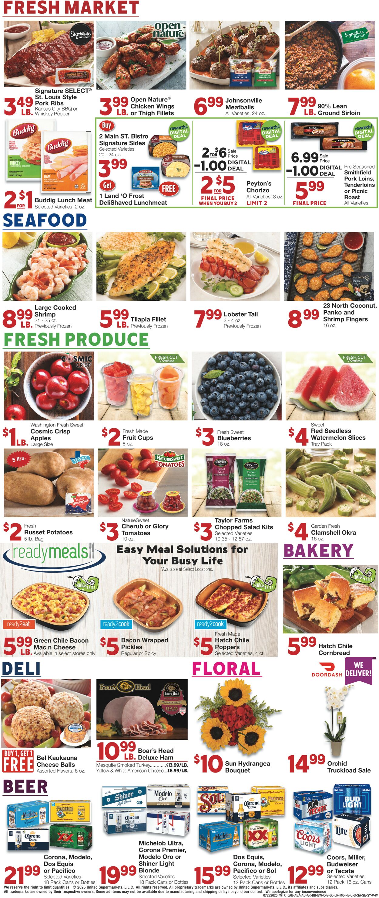Catalogue United Supermarkets from 07/23/2025
