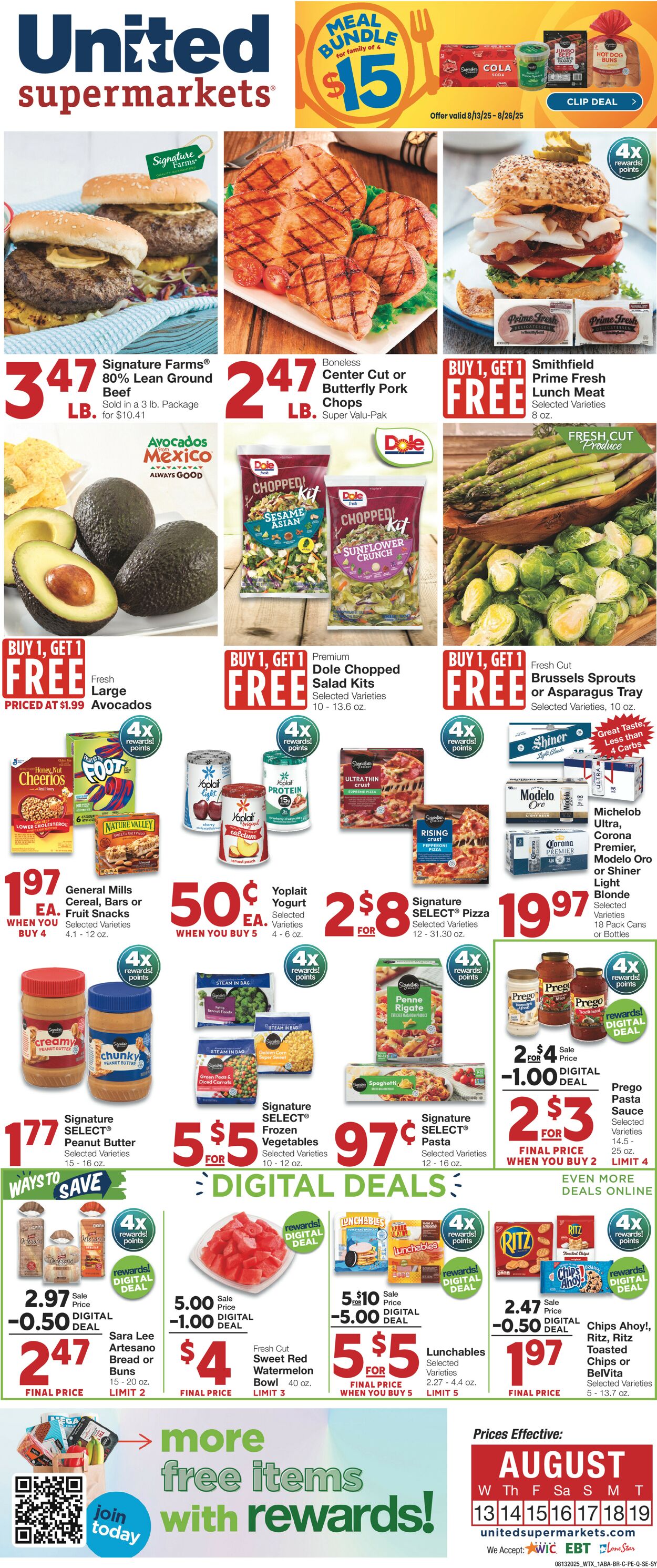 Catalogue United Supermarkets from 08/13/2025