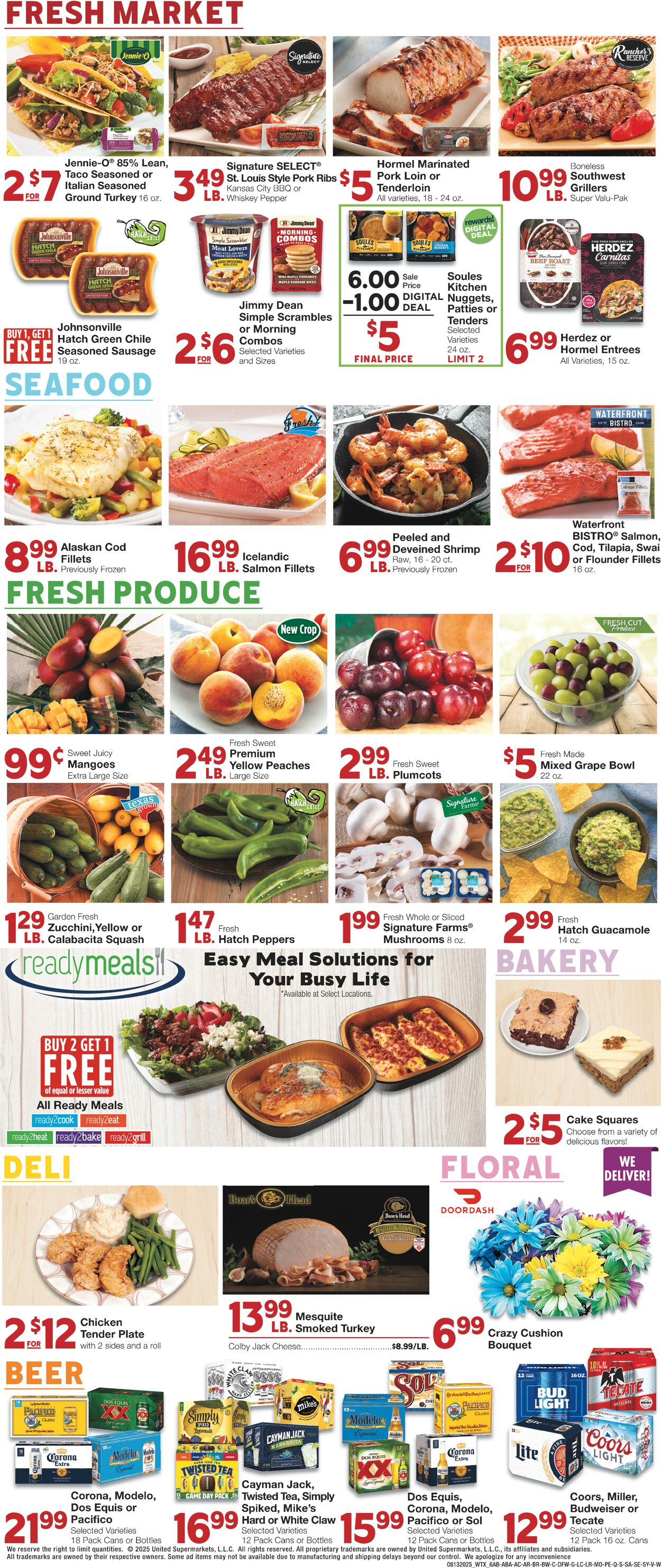Catalogue United Supermarkets from 08/13/2025