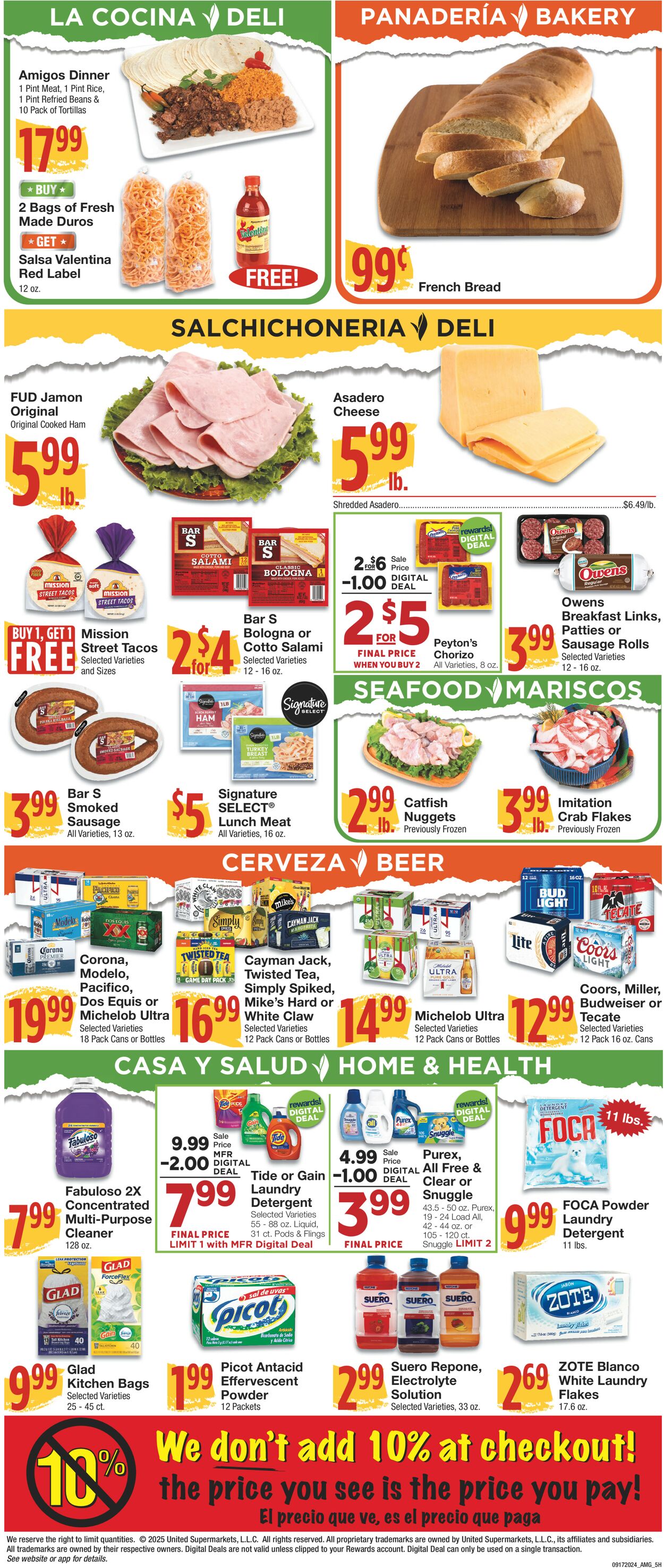 Catalogue United Supermarkets from 09/17/2025