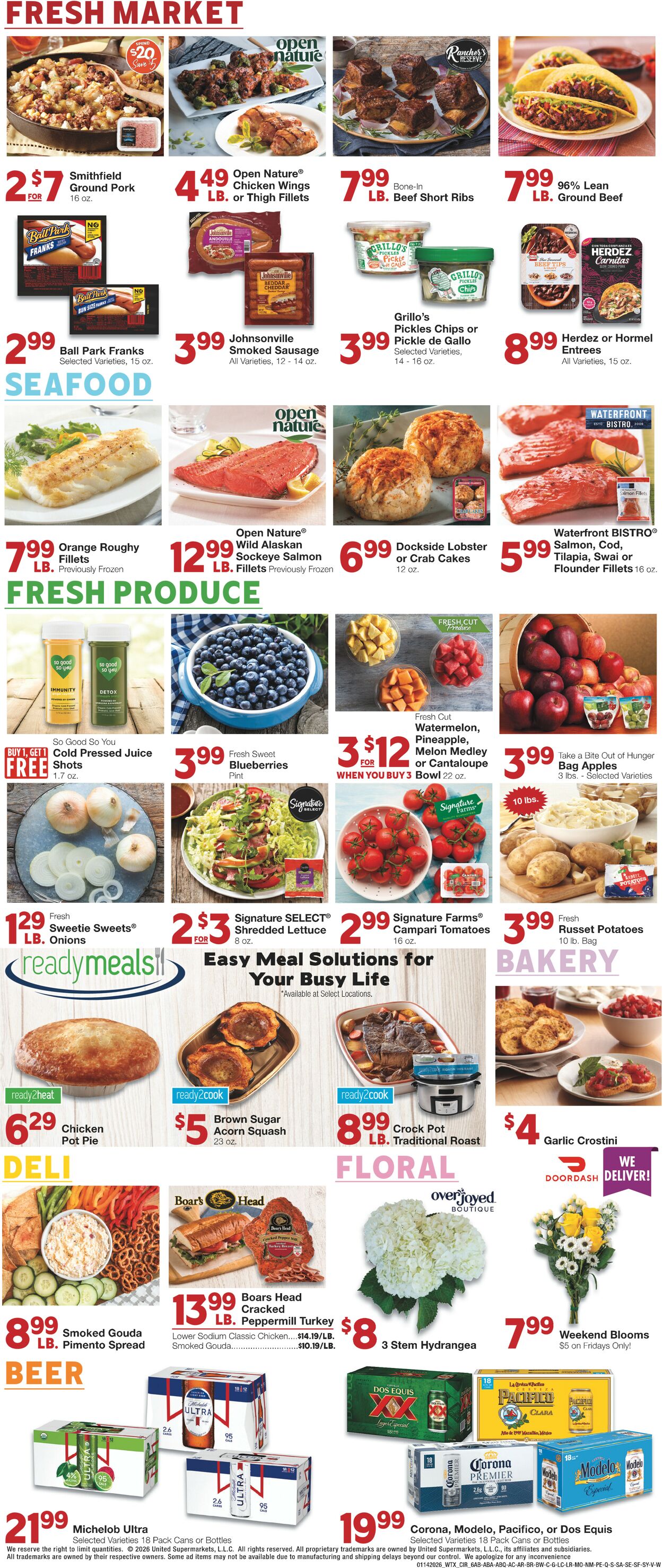 Catalogue United Supermarkets from 01/14/2026