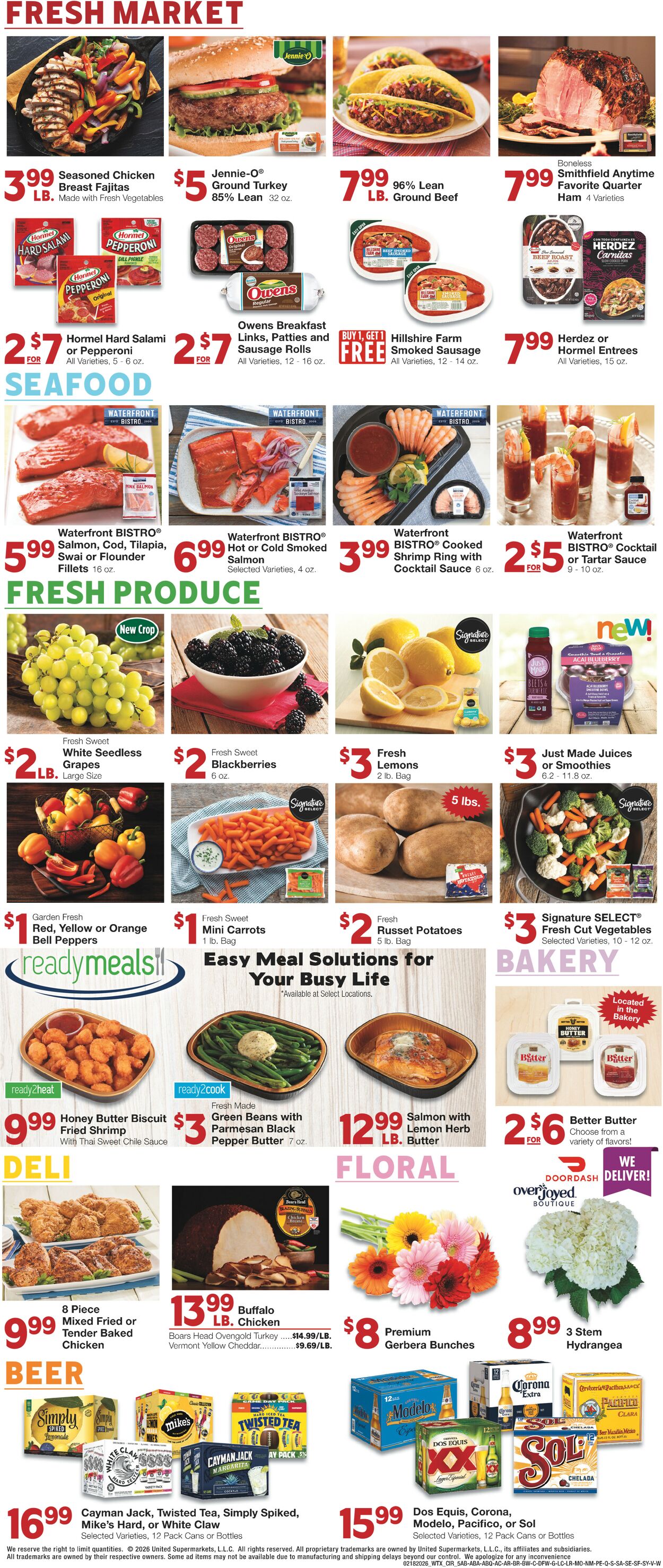Catalogue United Supermarkets from 02/18/2026