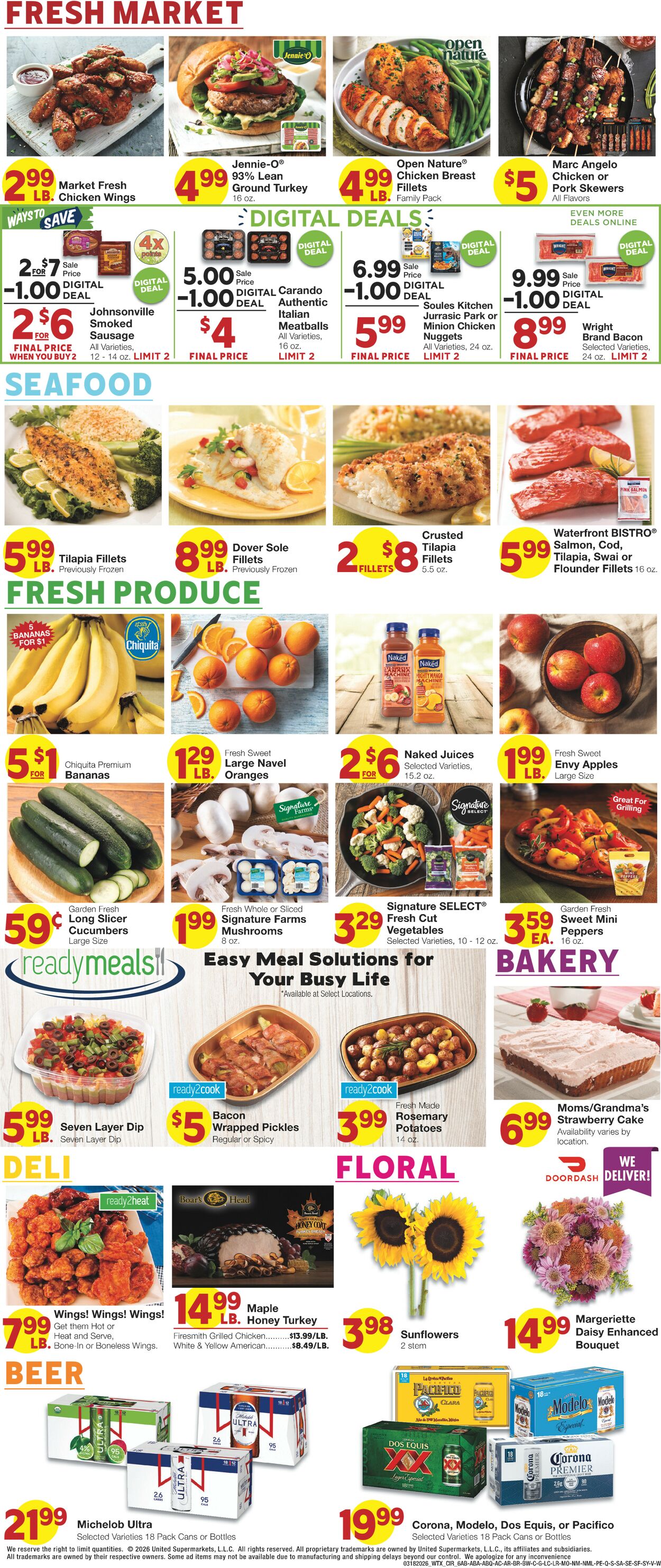 Catalogue United Supermarkets from 03/18/2026
