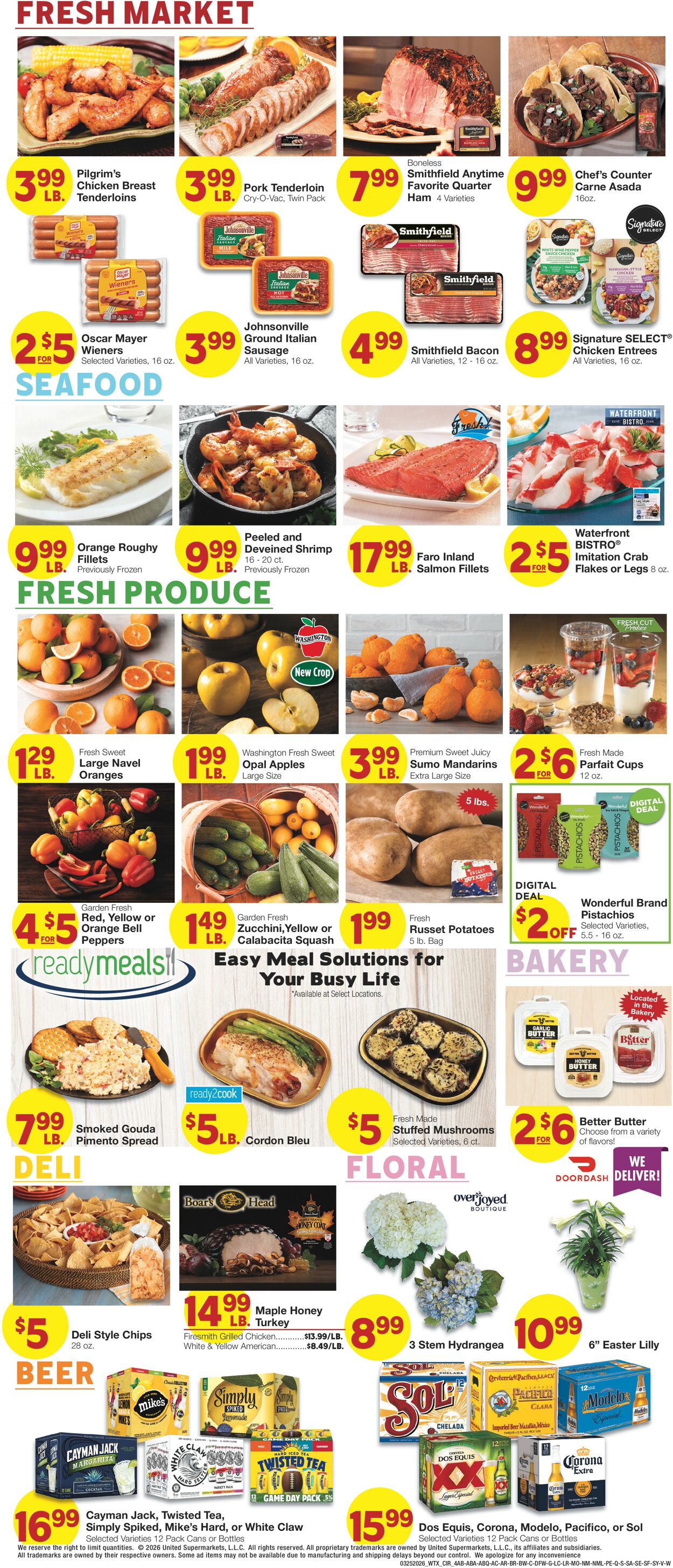 Catalogue United Supermarkets from 03/25/2026
