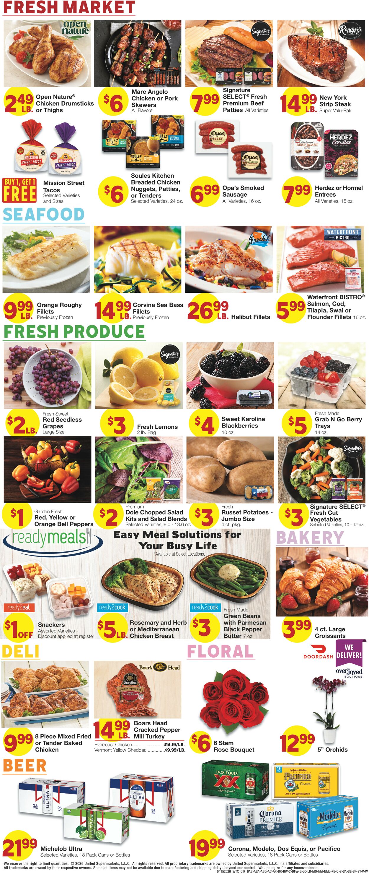 Catalogue United Supermarkets from 04/15/2026