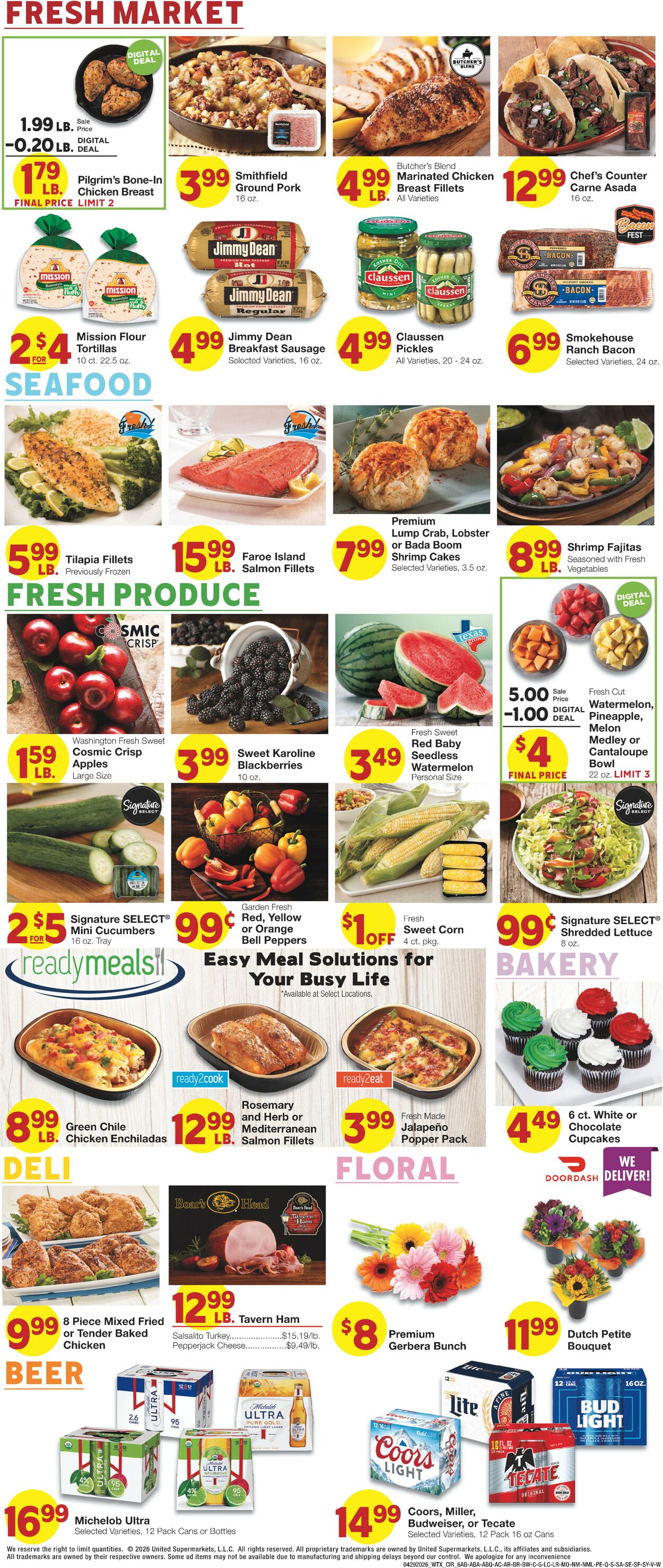 Catalogue United Supermarkets from 04/29/2026