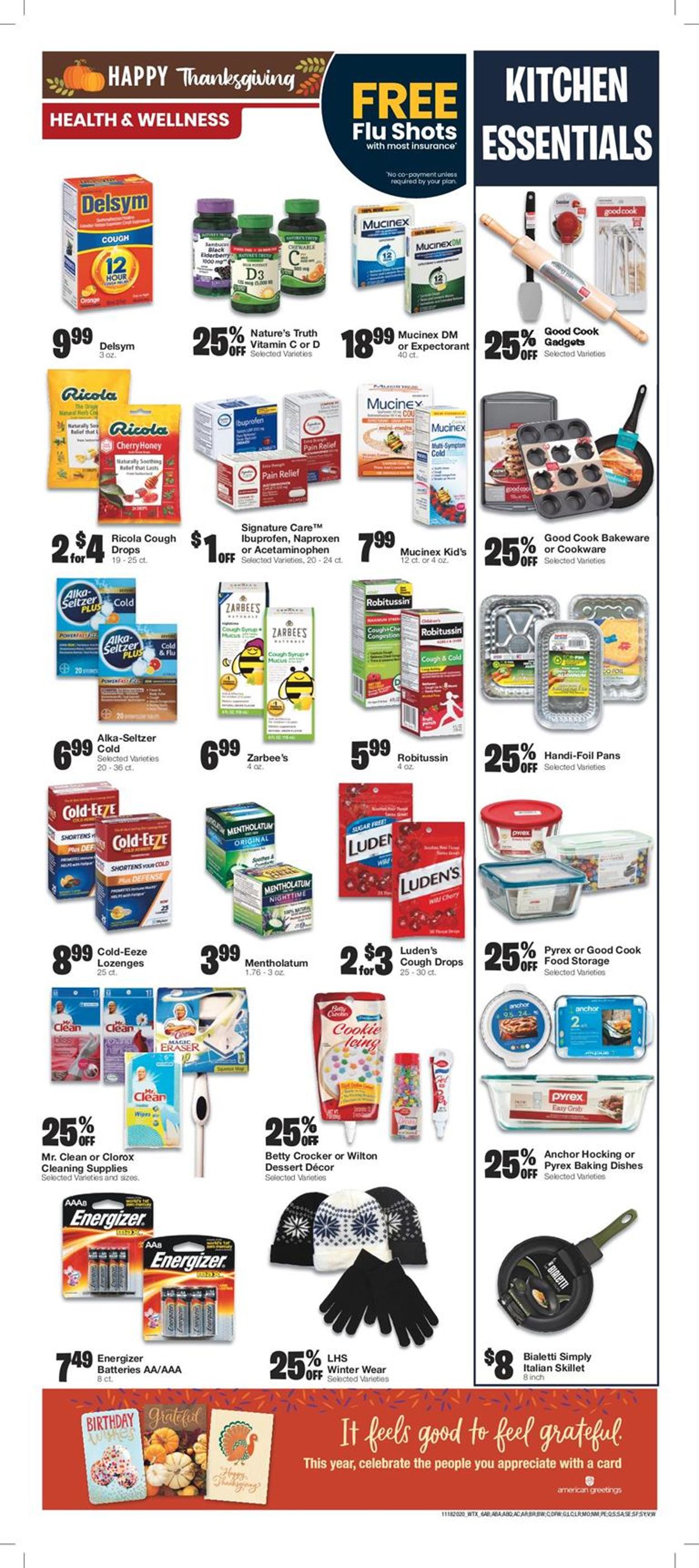 Catalogue United Supermarkets Thanksgiving ad 2020 from 11/18/2020